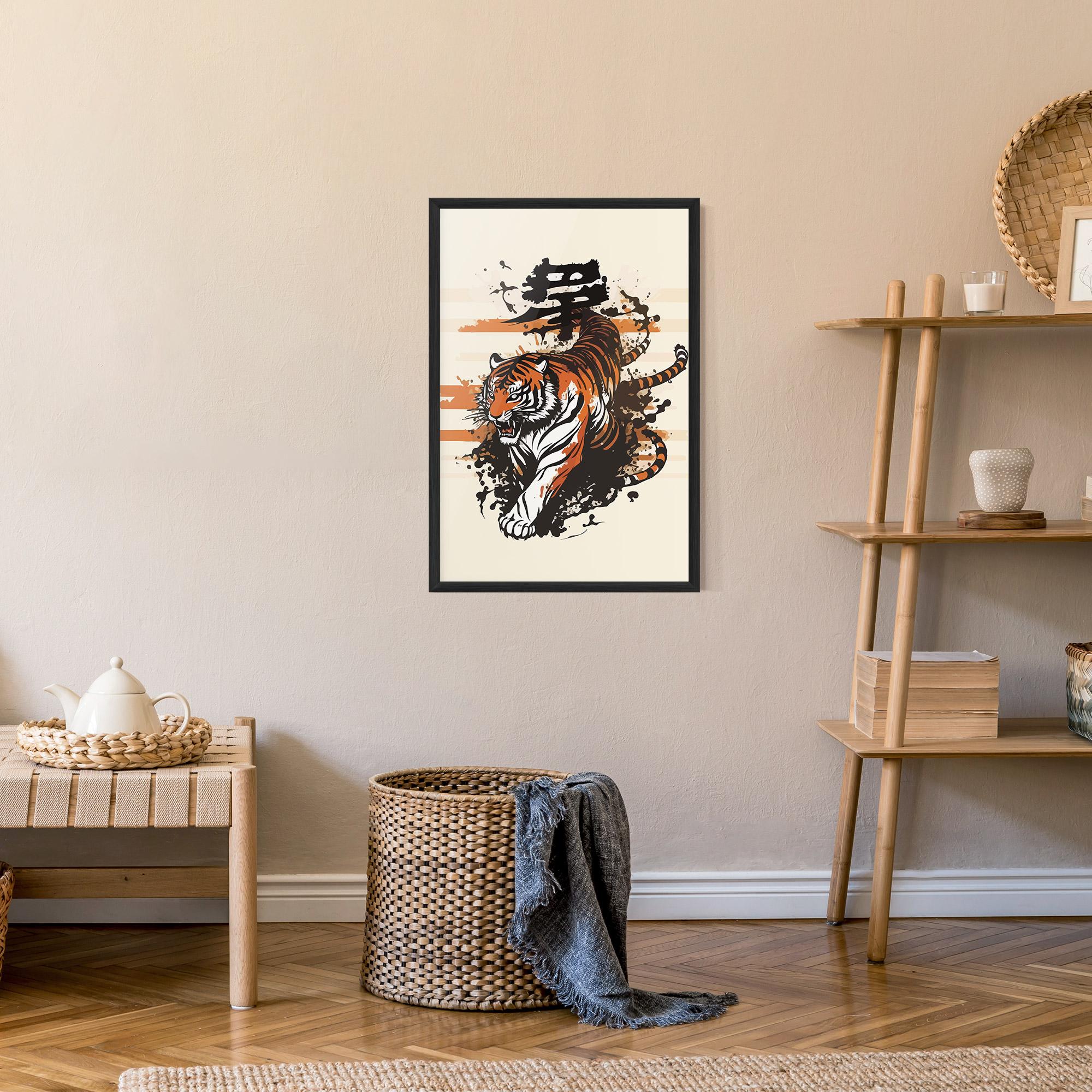 Plakat w Ramie Asiatic Tiger mockup 9