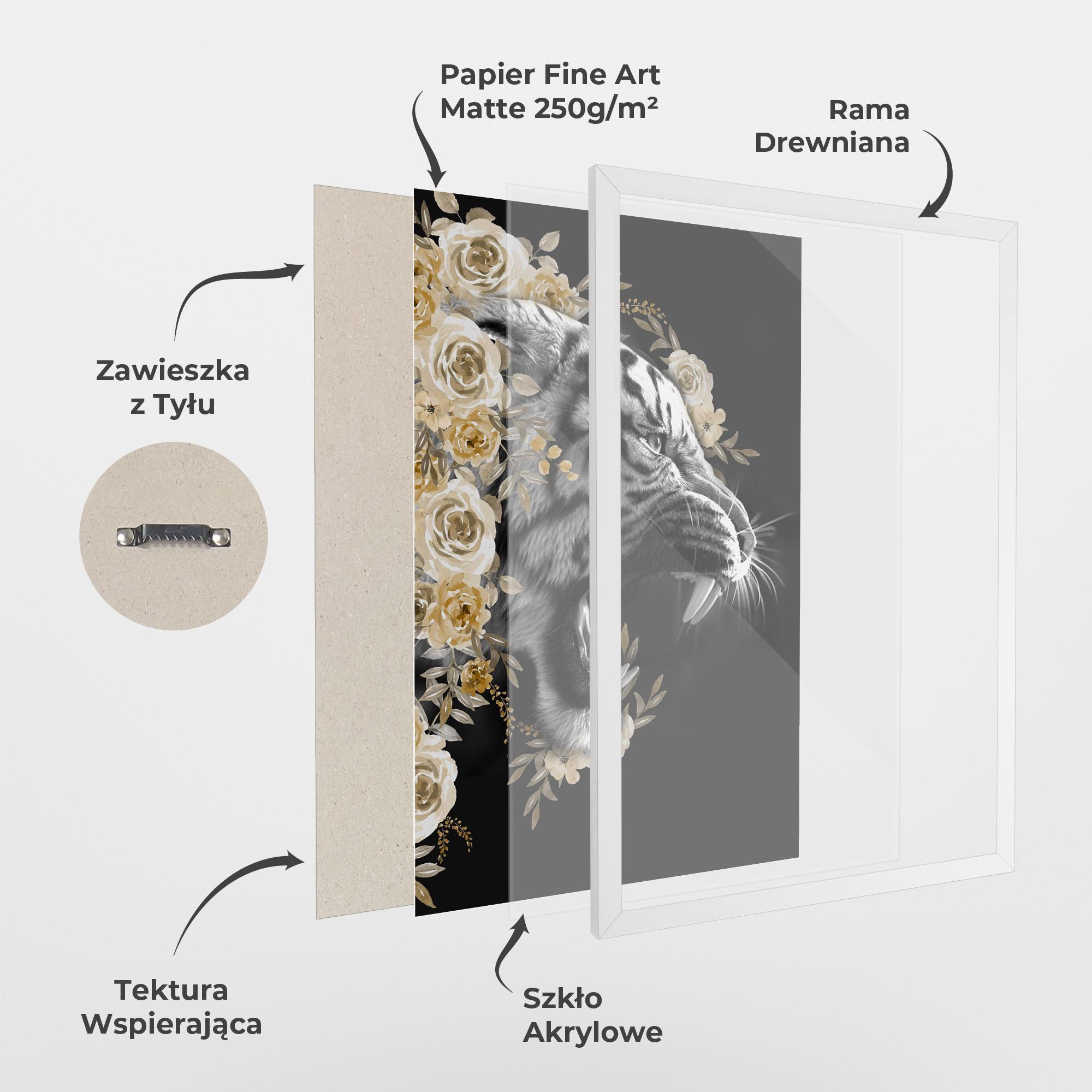 Plakat w Ramie Gentle Power mockup 1