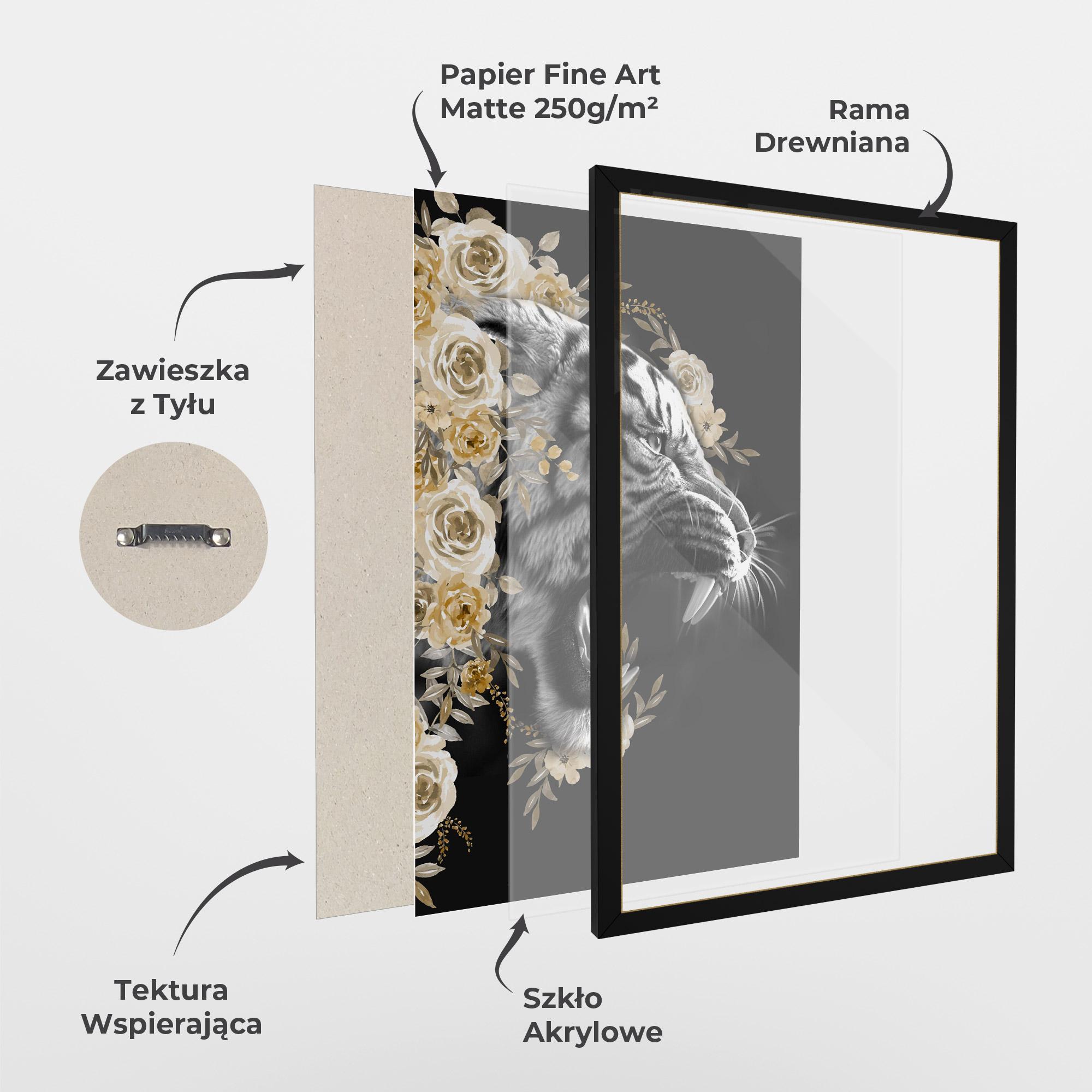 Plakat w Ramie Gentle Power mockup 1