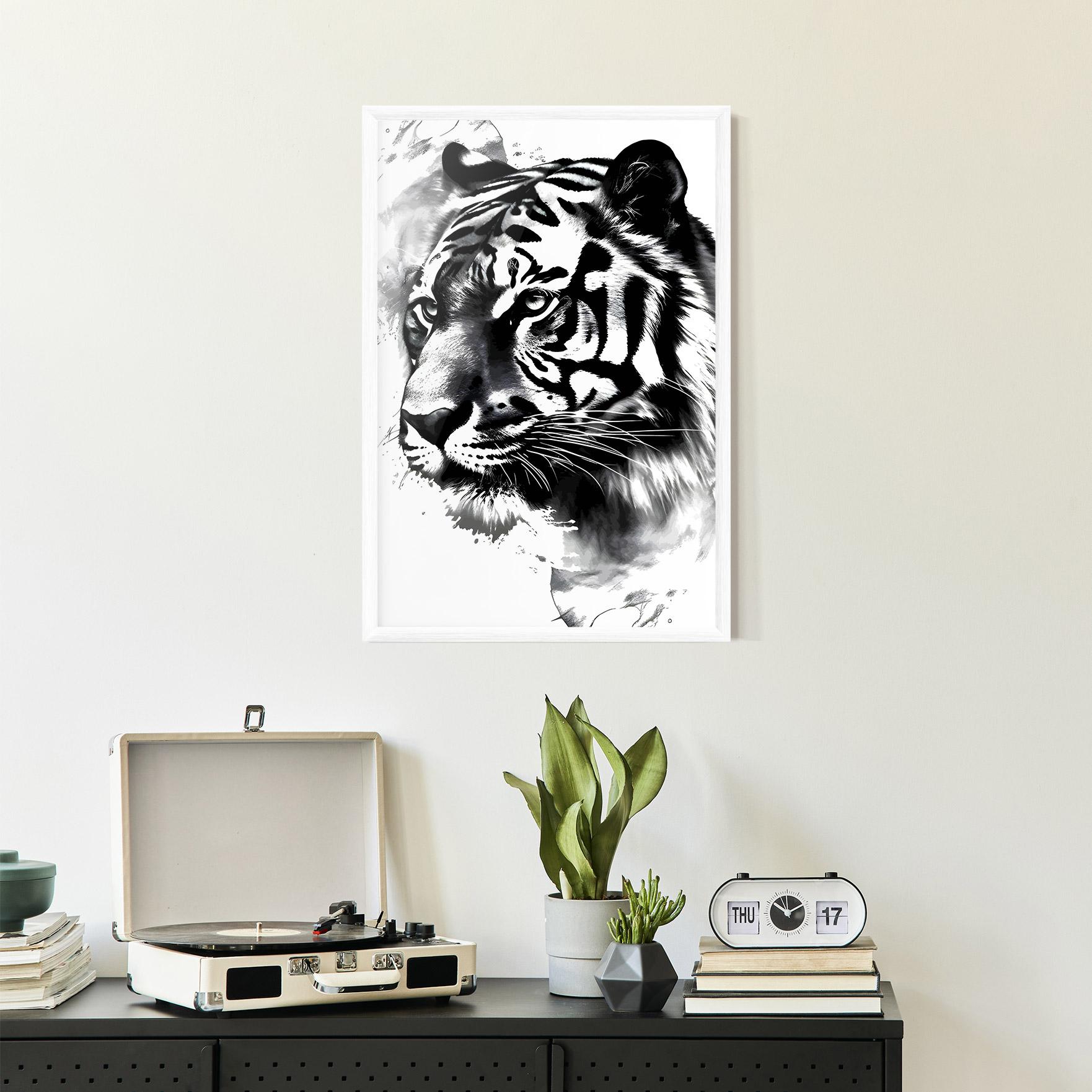 Plakat w Ramie Wonderful Tiger mockup 2