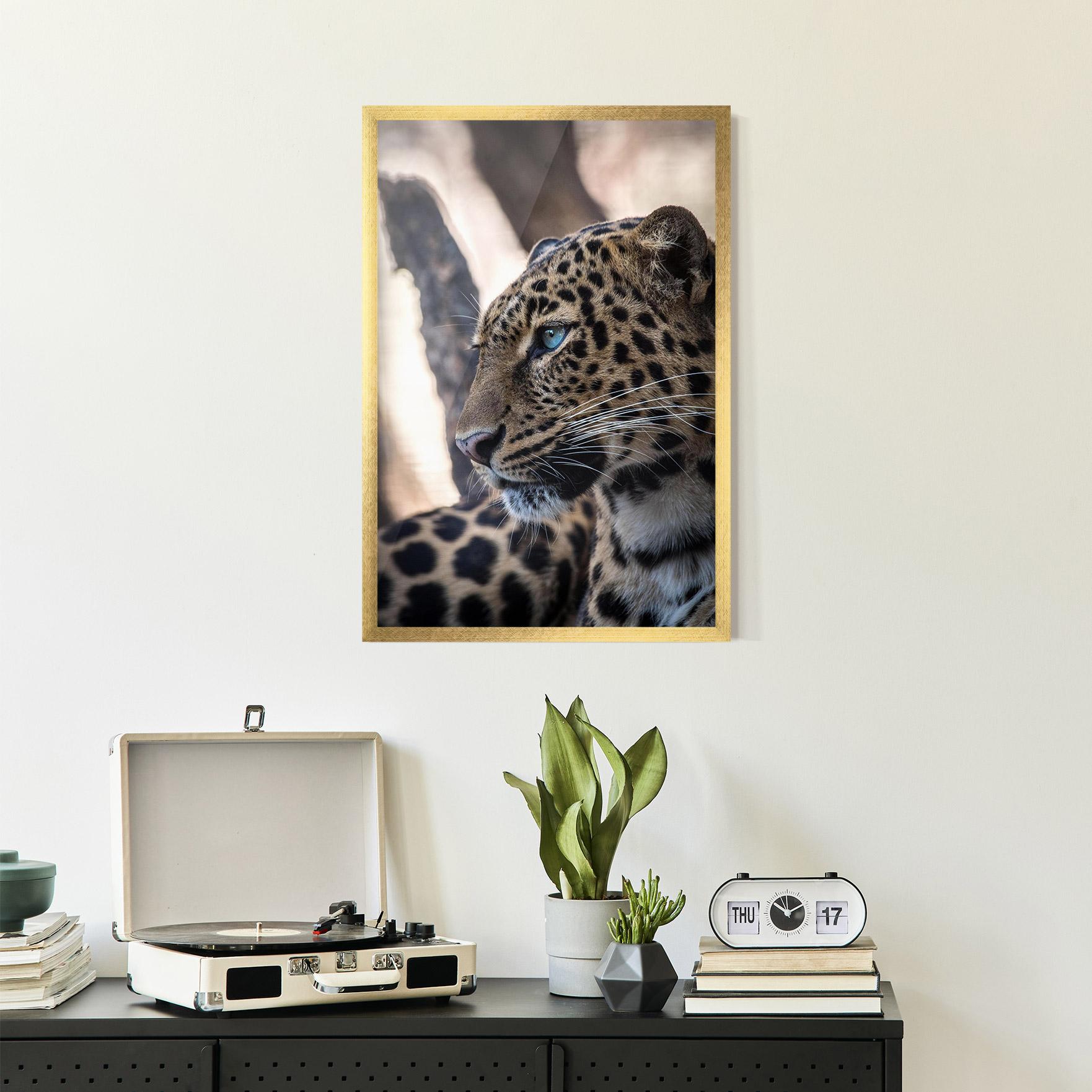 Plakat w Ramie Blue Tiger mockup 2