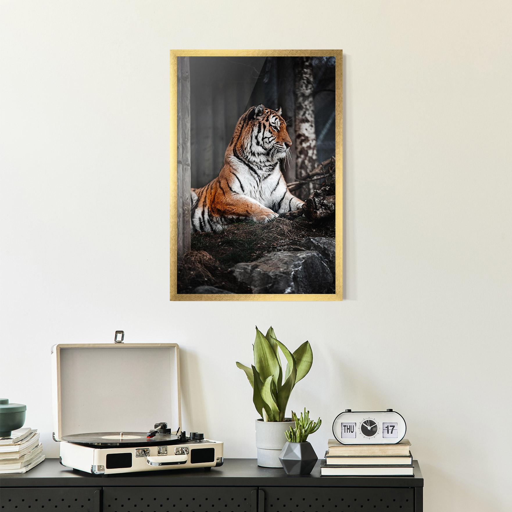 Plakat w Ramie Forest Tiger mockup 2
