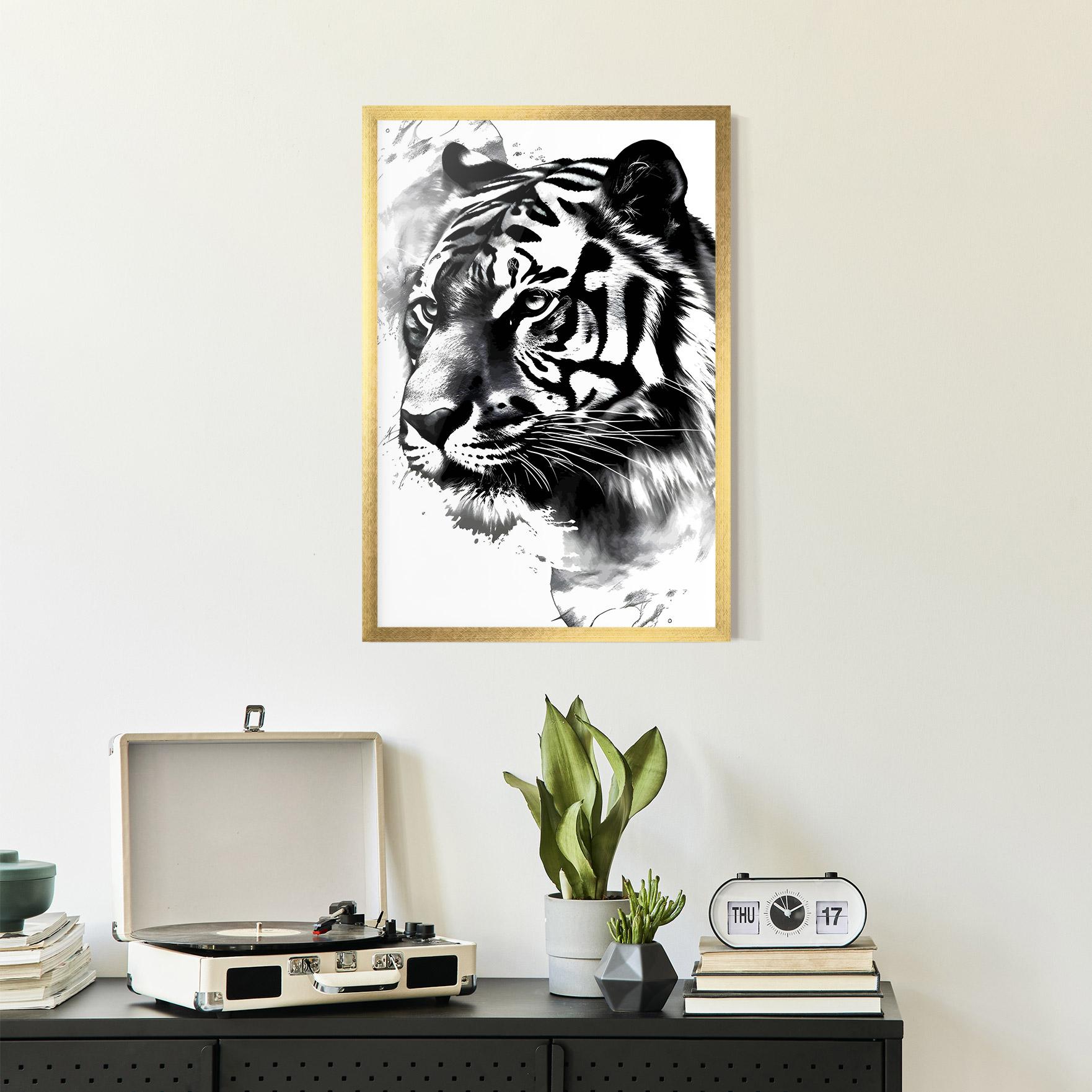 Plakat w Ramie Wonderful Tiger mockup 2