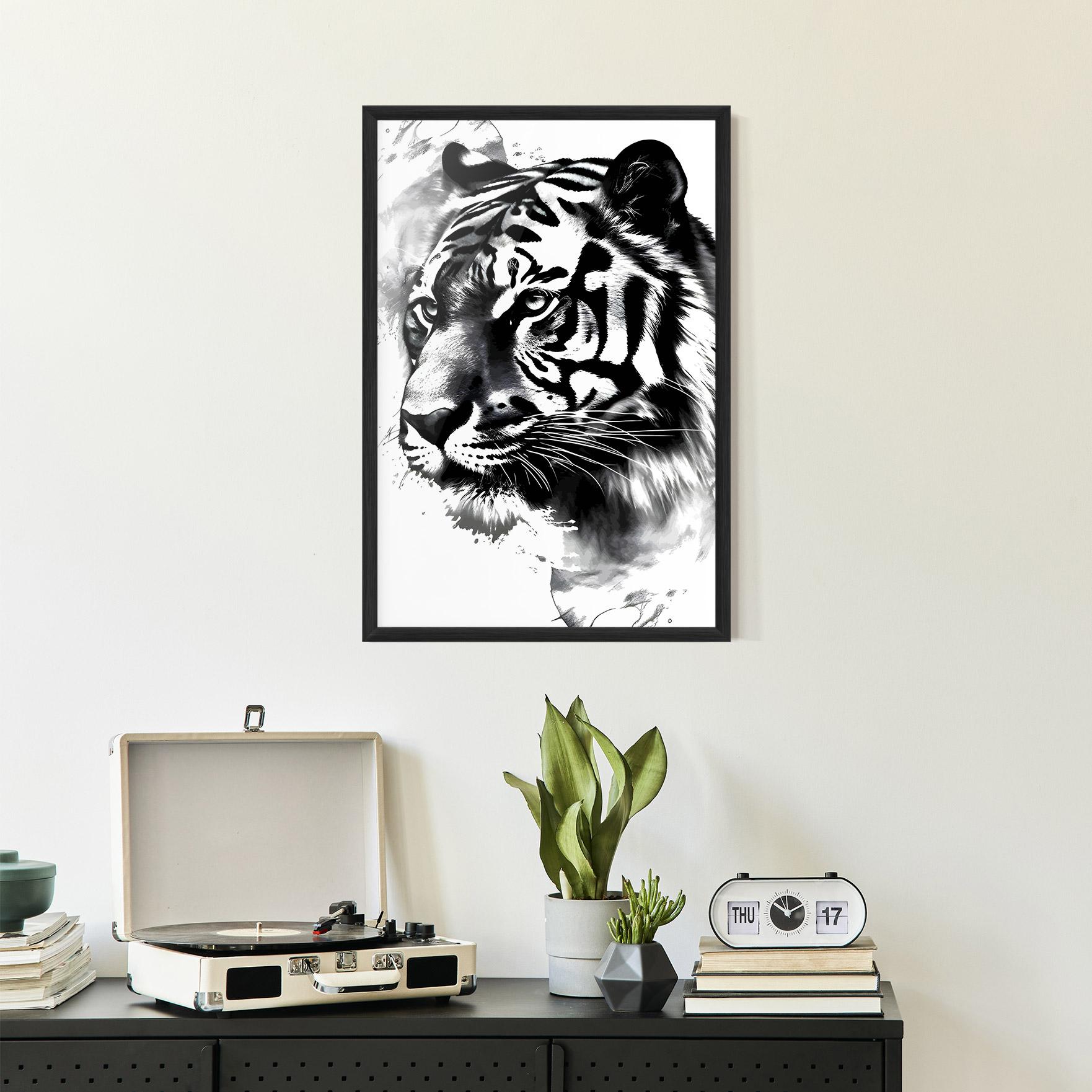 Plakat w Ramie Wonderful Tiger mockup 2