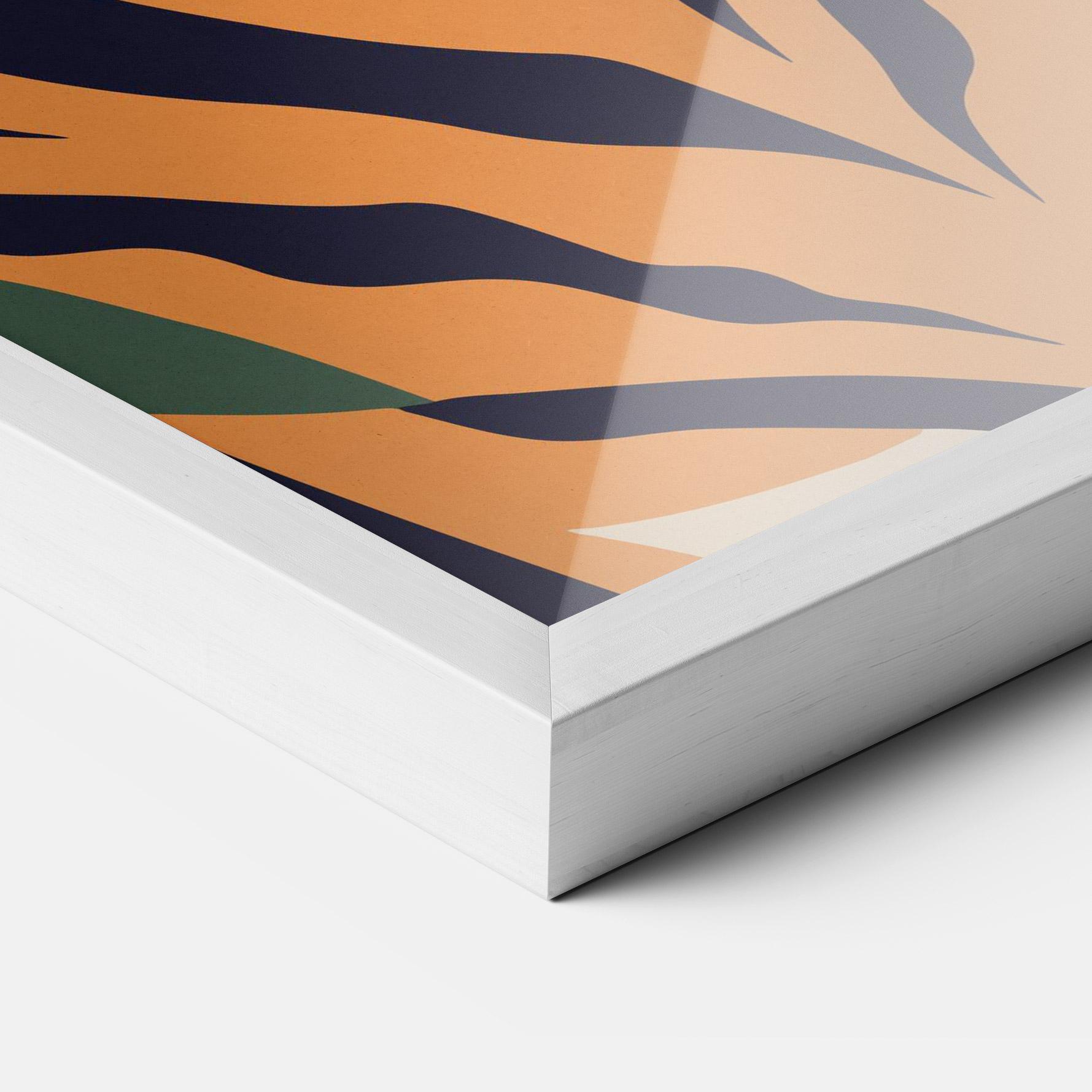 Plakat w Ramie Cartoon Style Tiger mockup 3