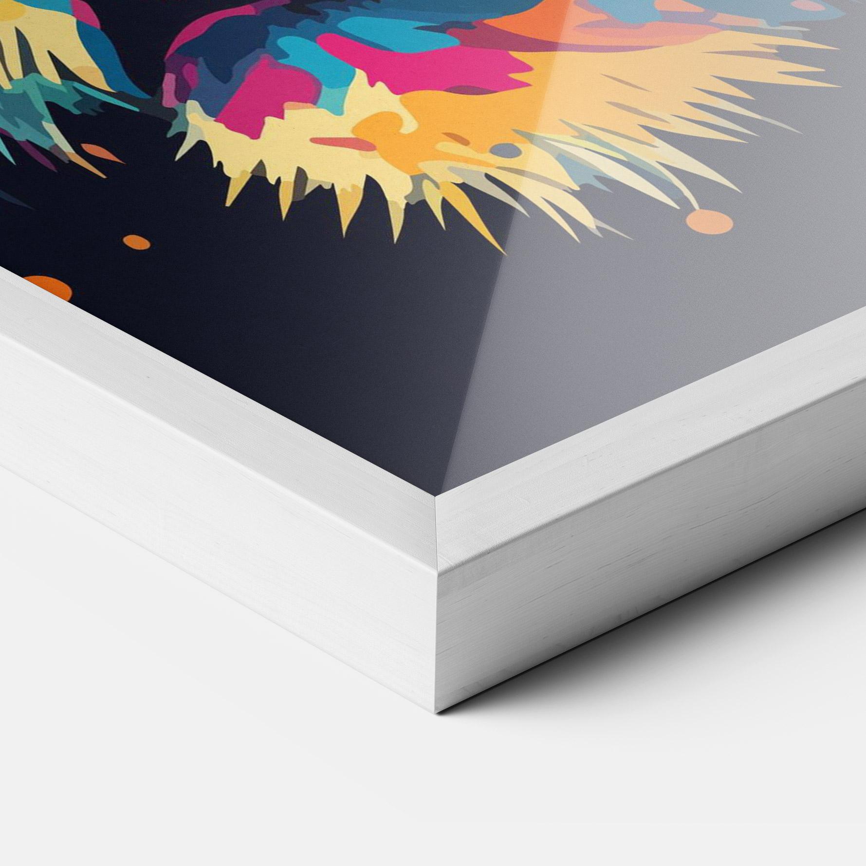 Plakat w Ramie Colorful Tiger mockup 3