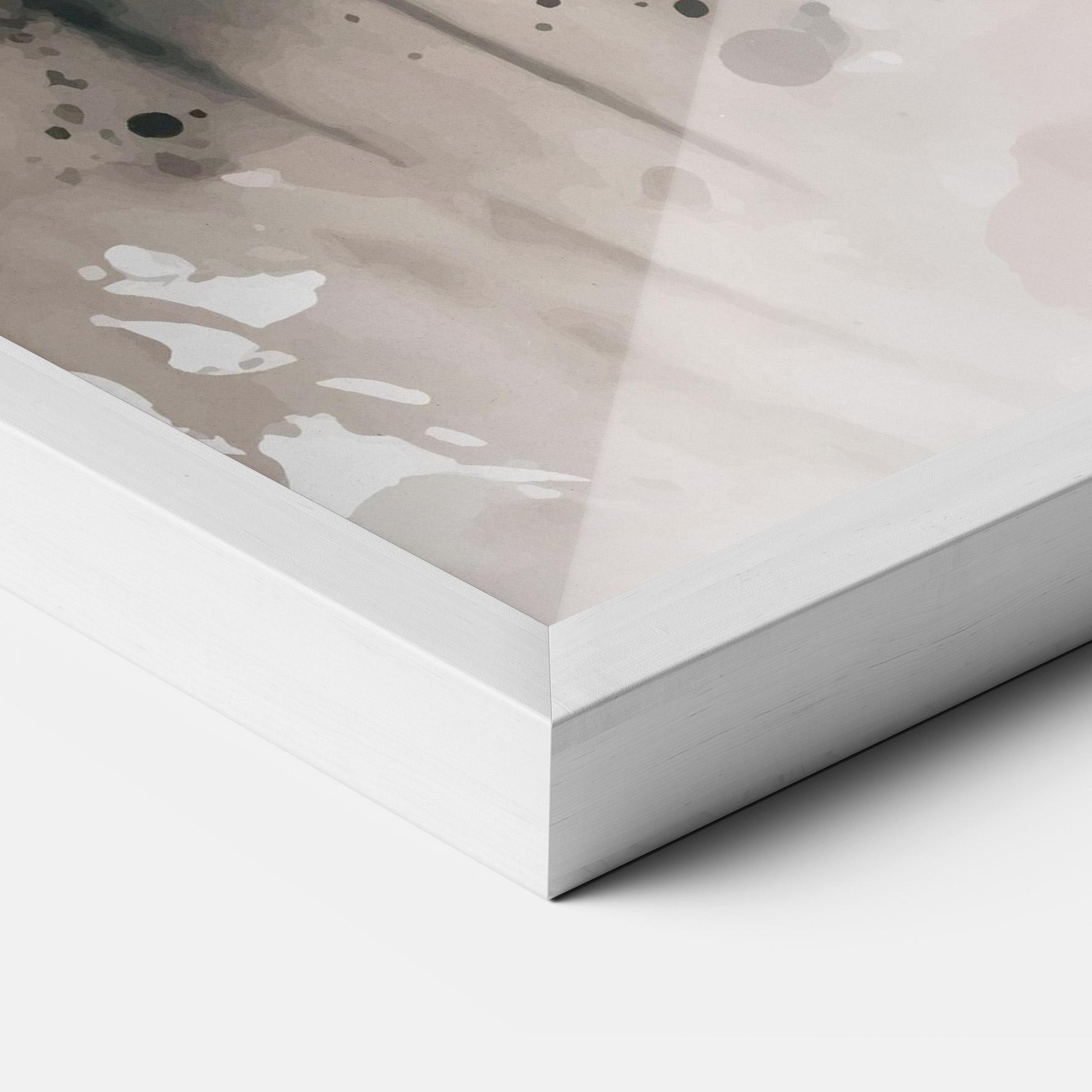 Plakat w Ramie Orange Art Tiger mockup 3