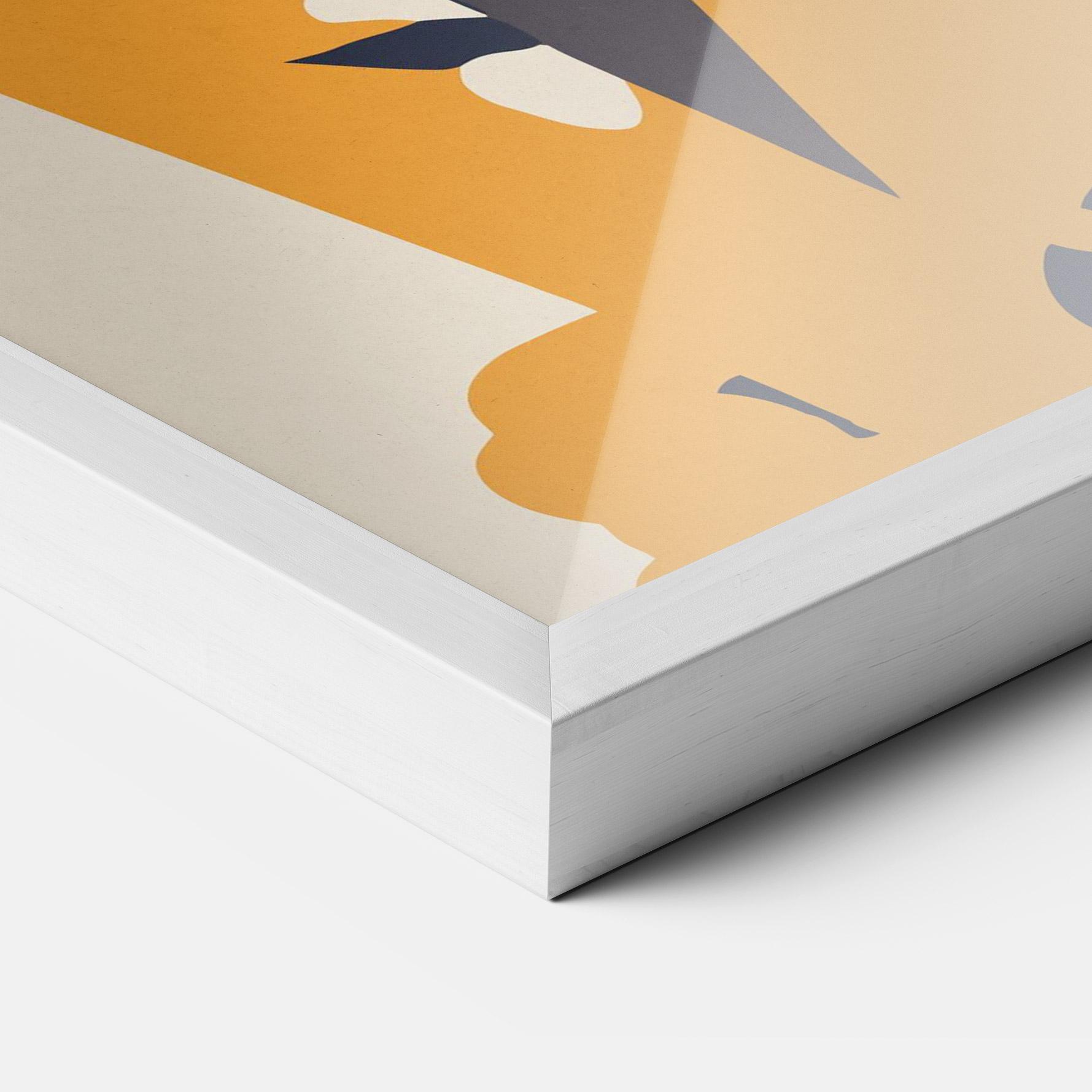 Plakat w Ramie Orange Tiger mockup 3