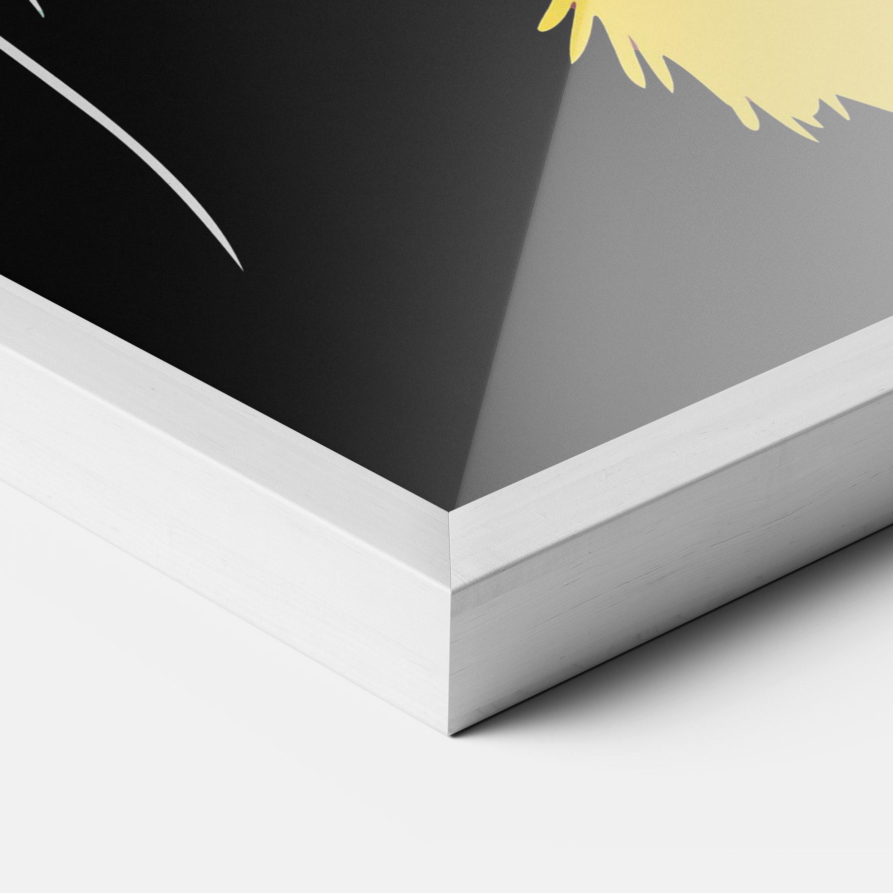 Plakat w Ramie Pretty Colorful Tiger mockup 3