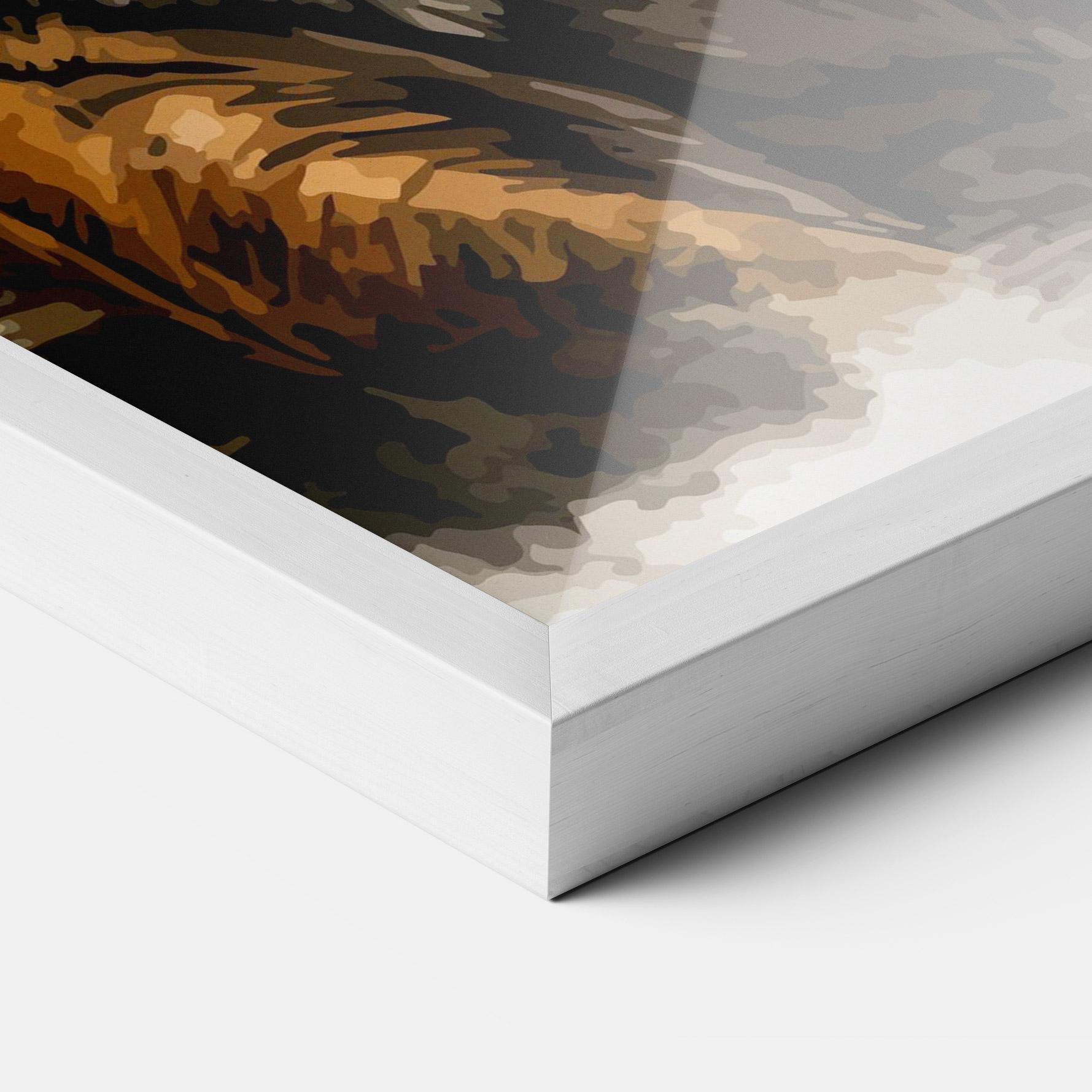 Plakat w Ramie Rain Tiger mockup 3