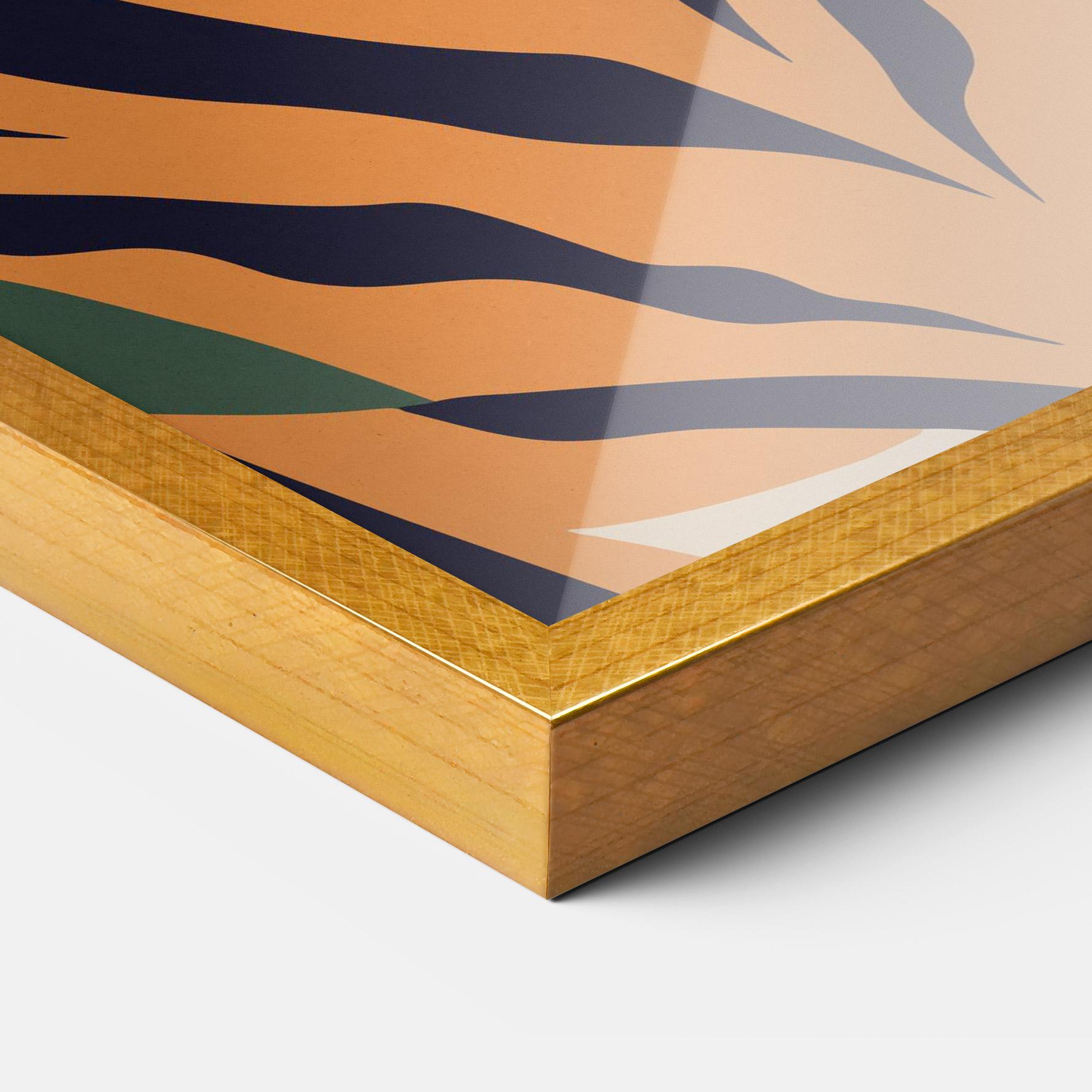 Plakat w Ramie Cartoon Style Tiger mockup 3