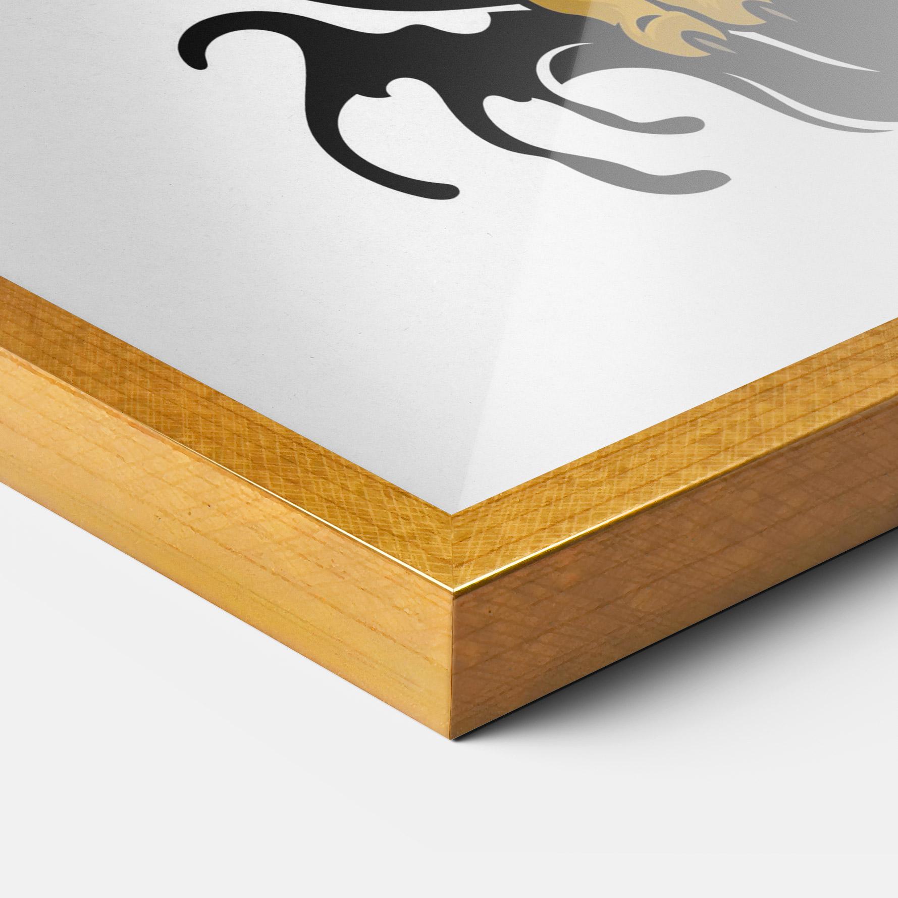 Plakat w Ramie Japanese Style Tiger mockup 3