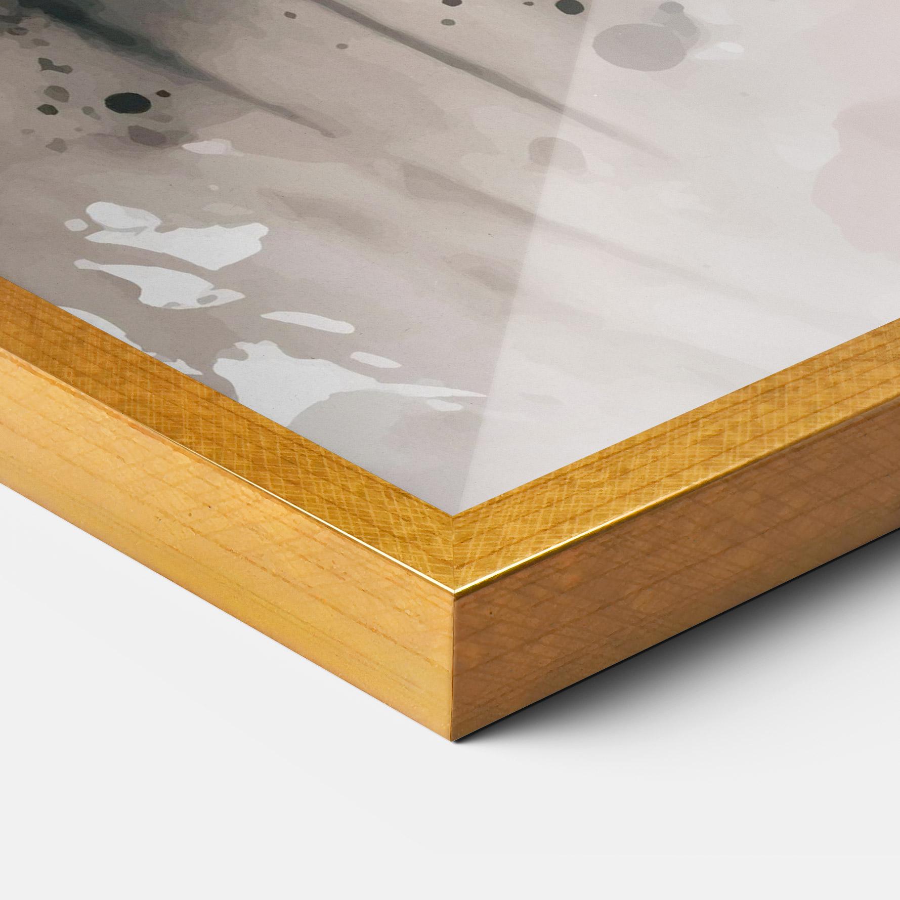 Plakat w Ramie Orange Art Tiger mockup 3