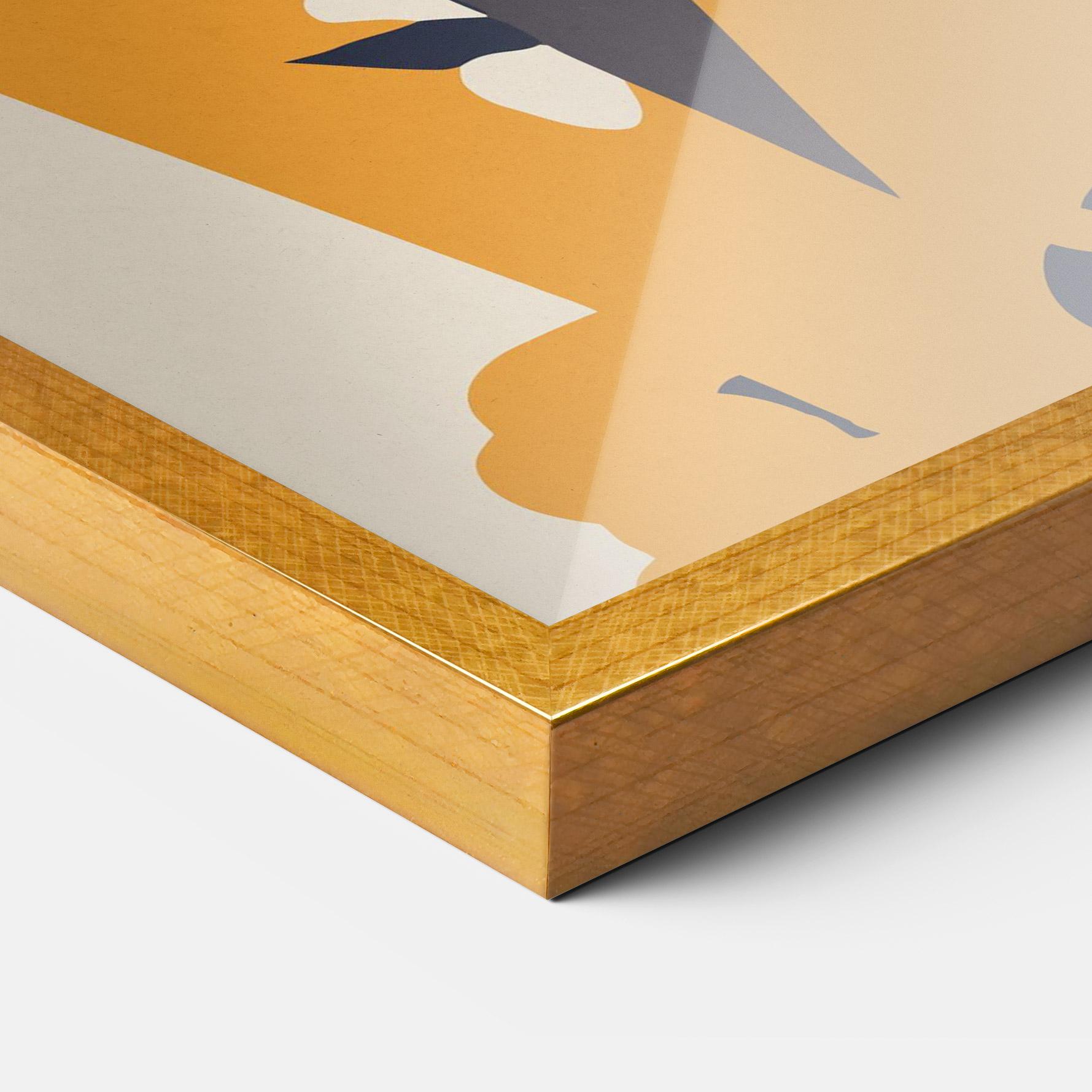 Plakat w Ramie Orange Tiger mockup 3