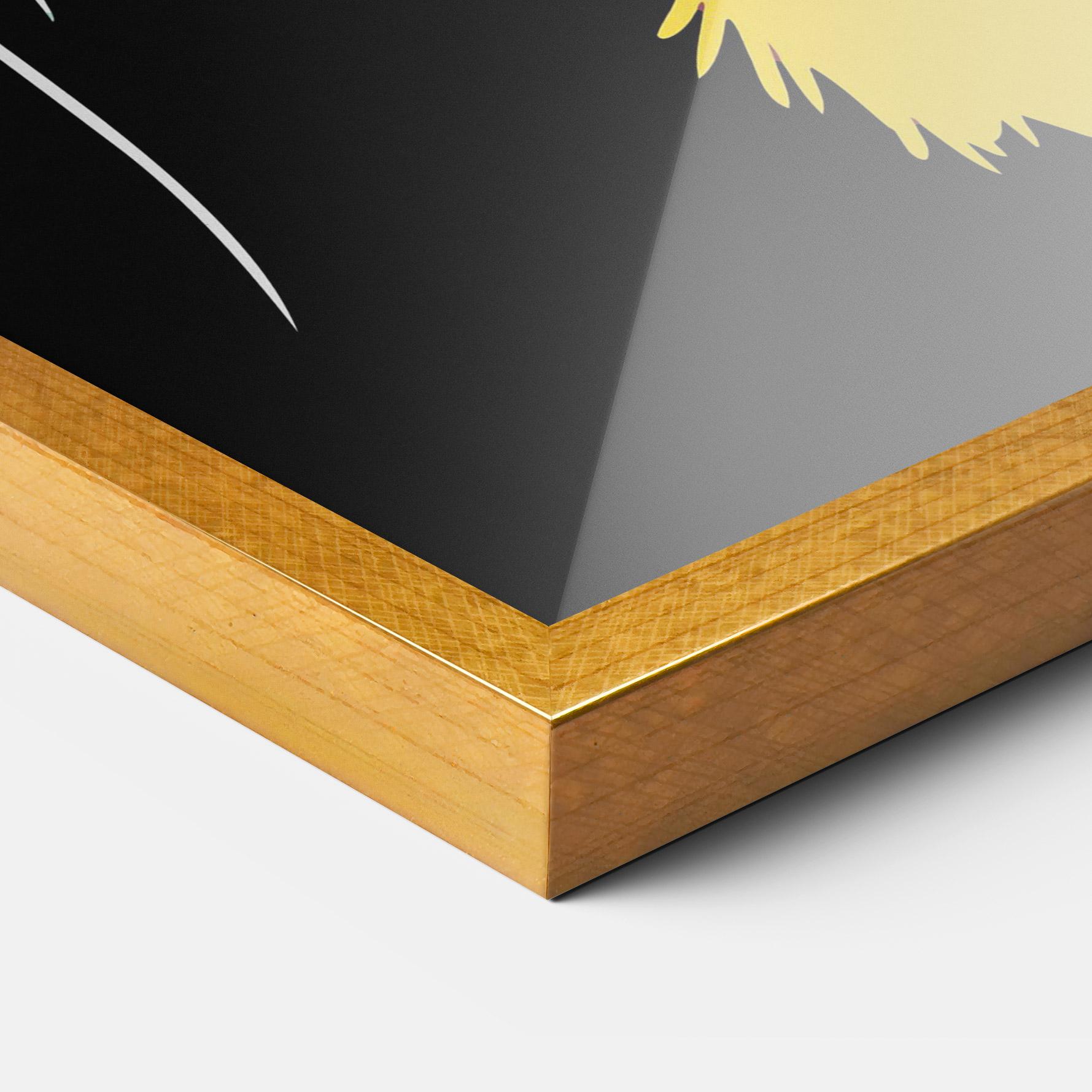 Plakat w Ramie Pretty Colorful Tiger mockup 3