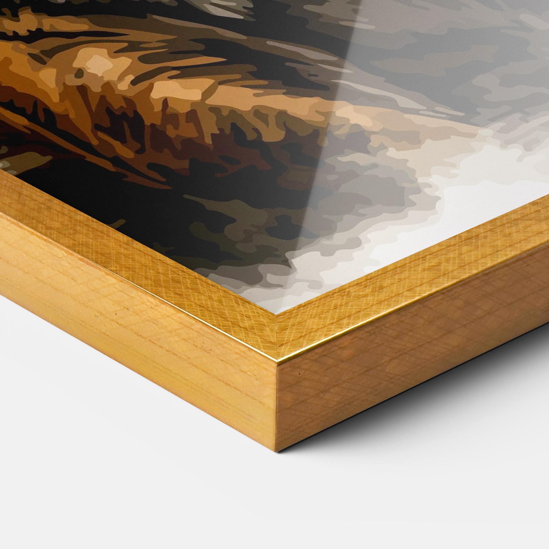 Plakat w Ramie Rain Tiger mockup 3