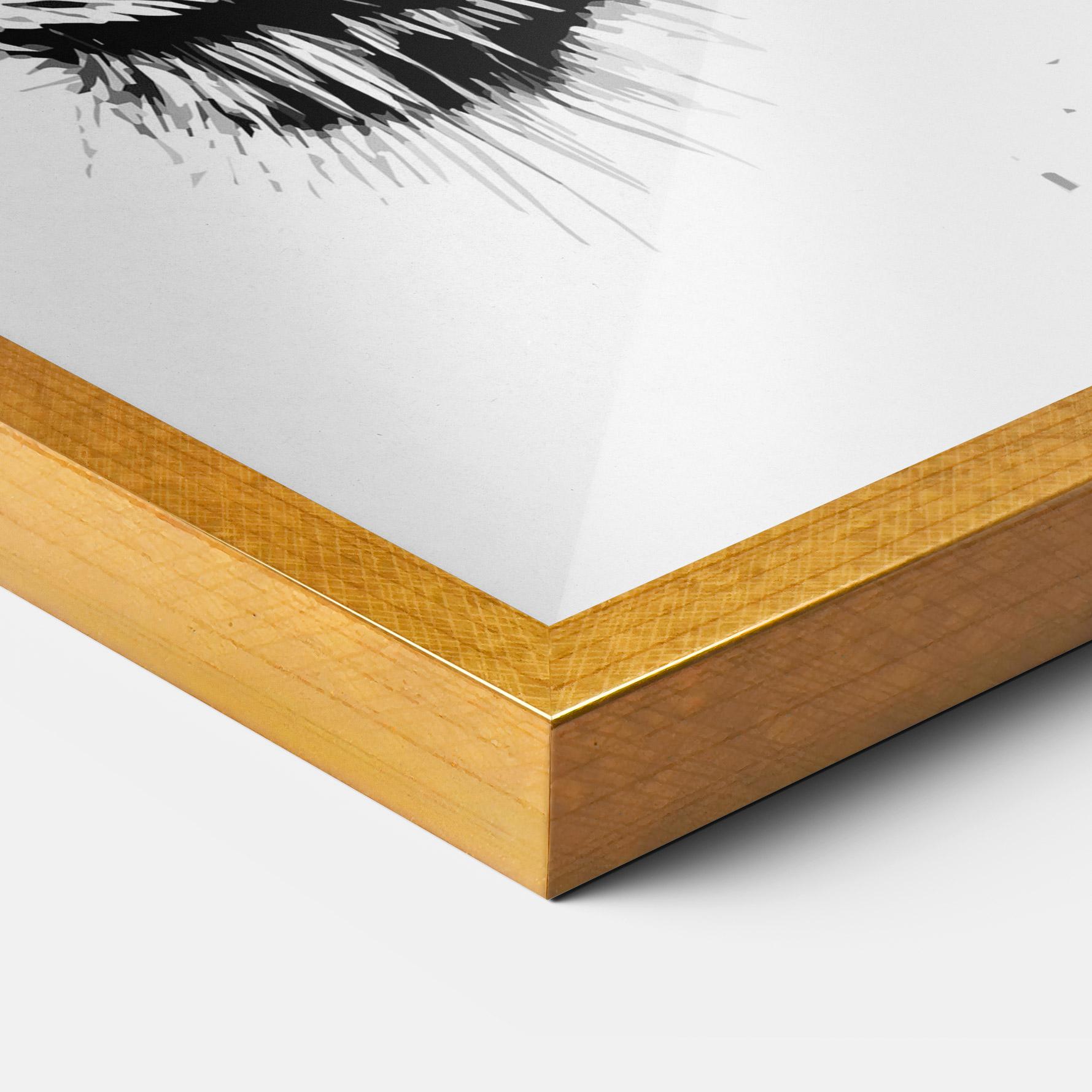 Plakat w Ramie Tiger Profile mockup 3