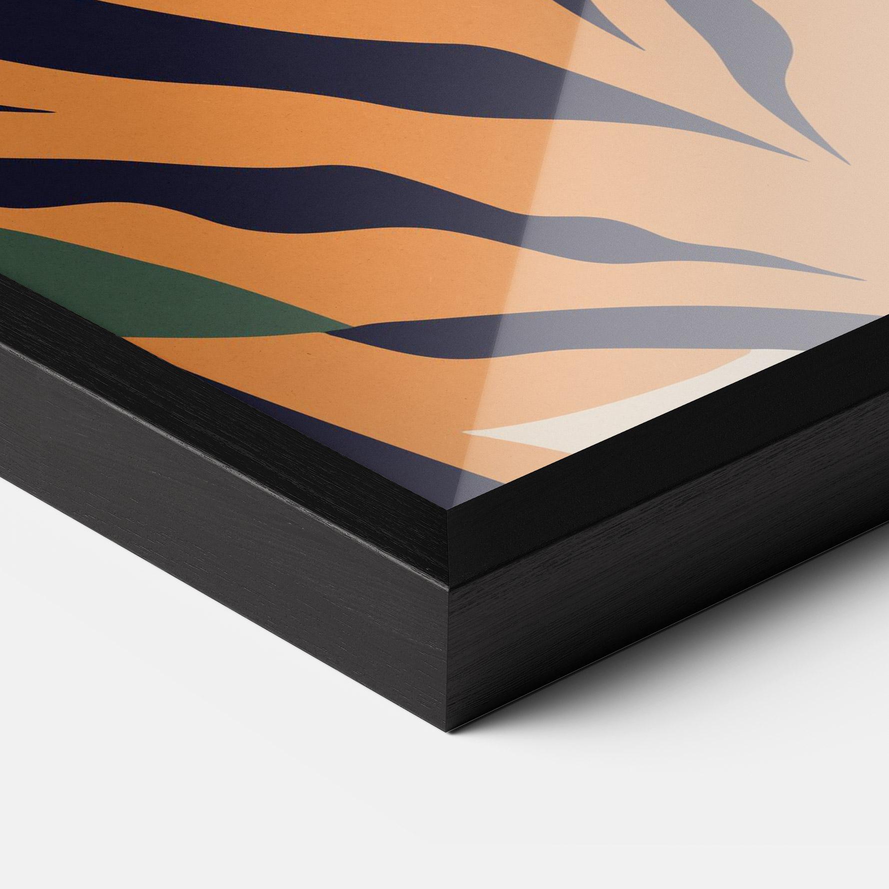 Plakat w Ramie Cartoon Style Tiger mockup 3