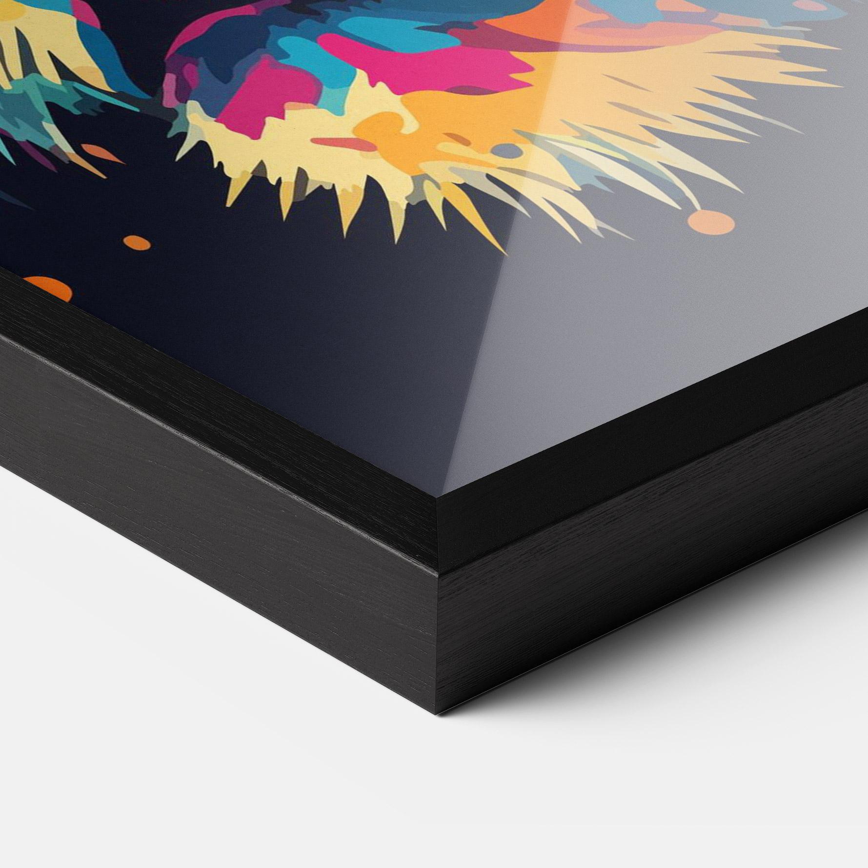 Plakat w Ramie Colorful Tiger mockup 3