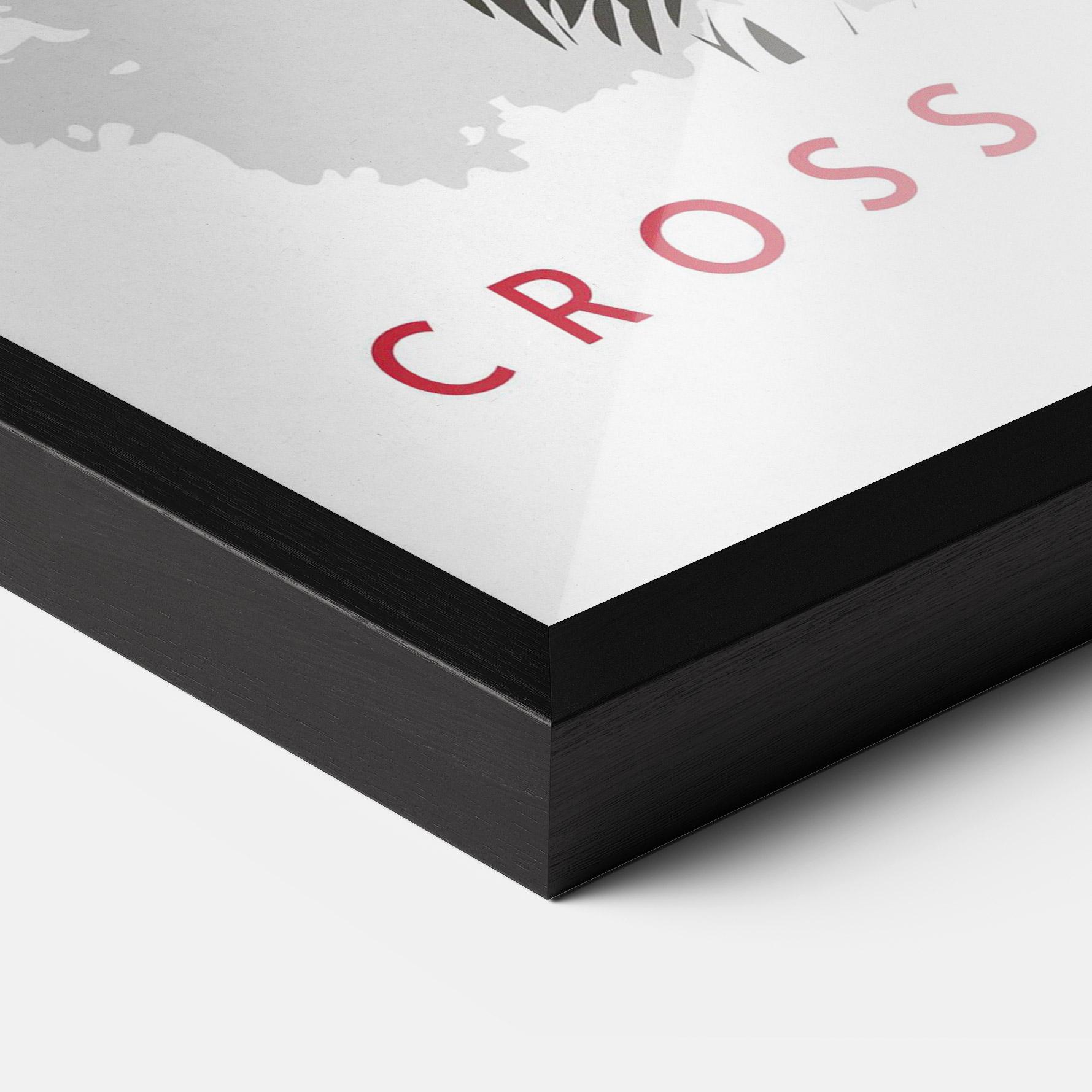 Plakat w Ramie Cross The Fear mockup 3