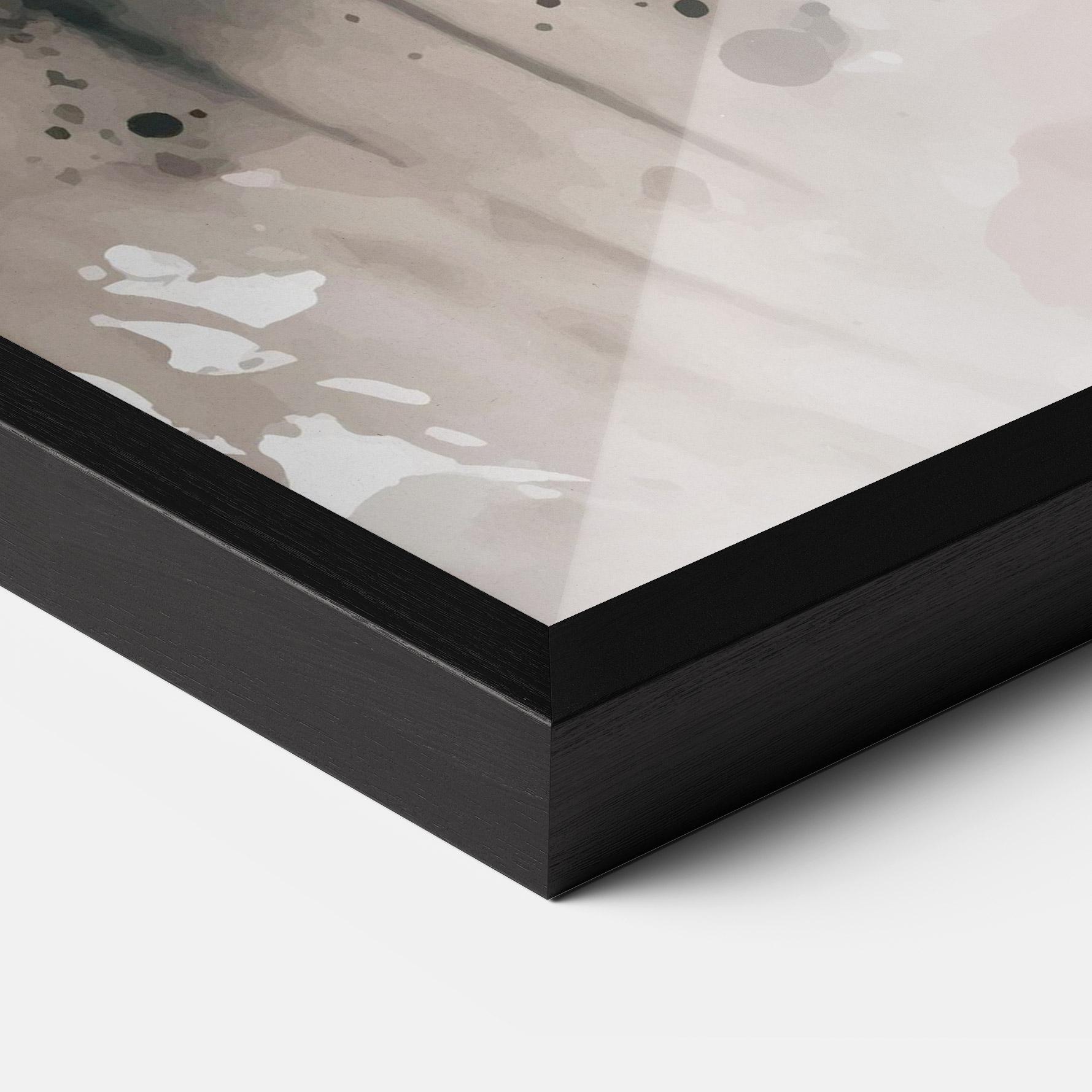 Plakat w Ramie Orange Art Tiger mockup 3