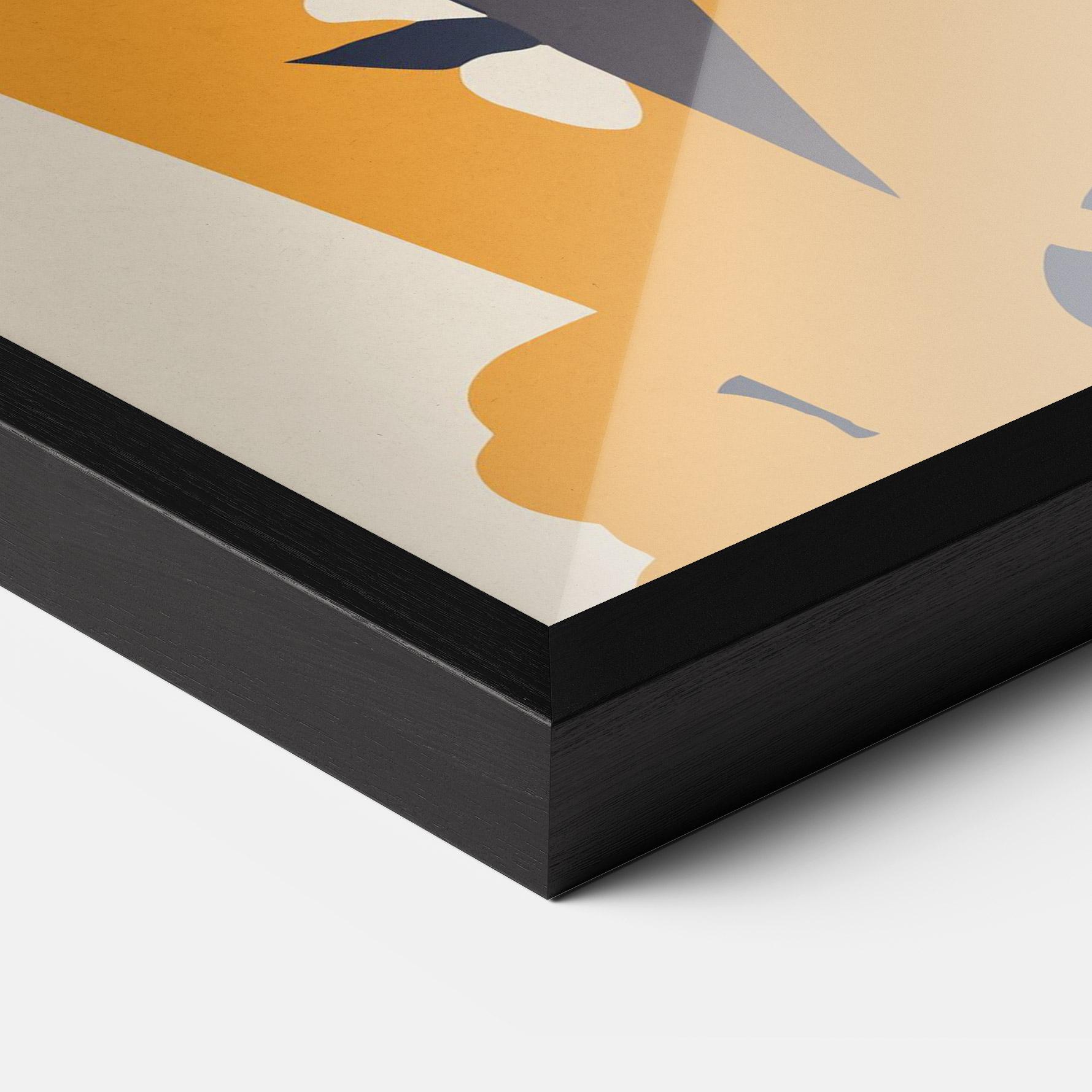 Plakat w Ramie Orange Tiger mockup 3