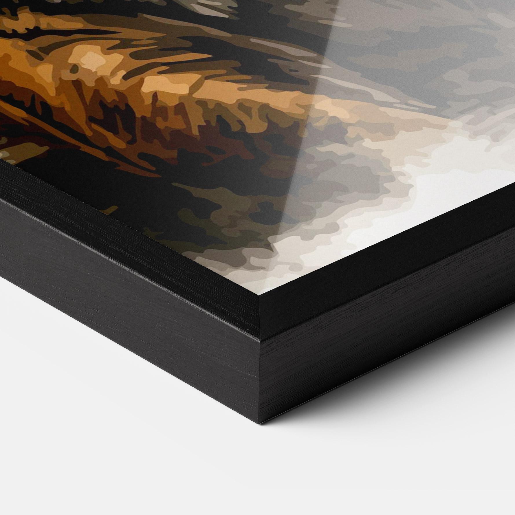 Plakat w Ramie Rain Tiger mockup 3