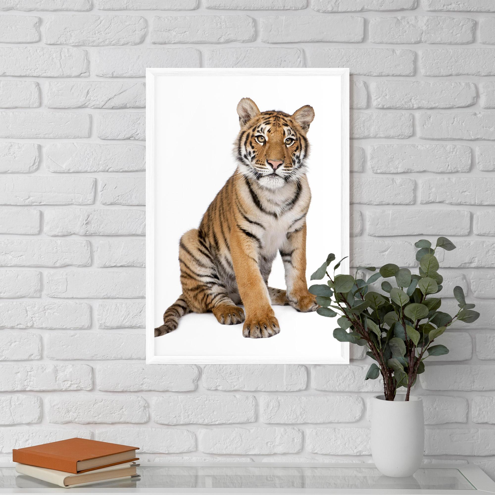 Plakat w Ramie Baby Tiger mockup 5