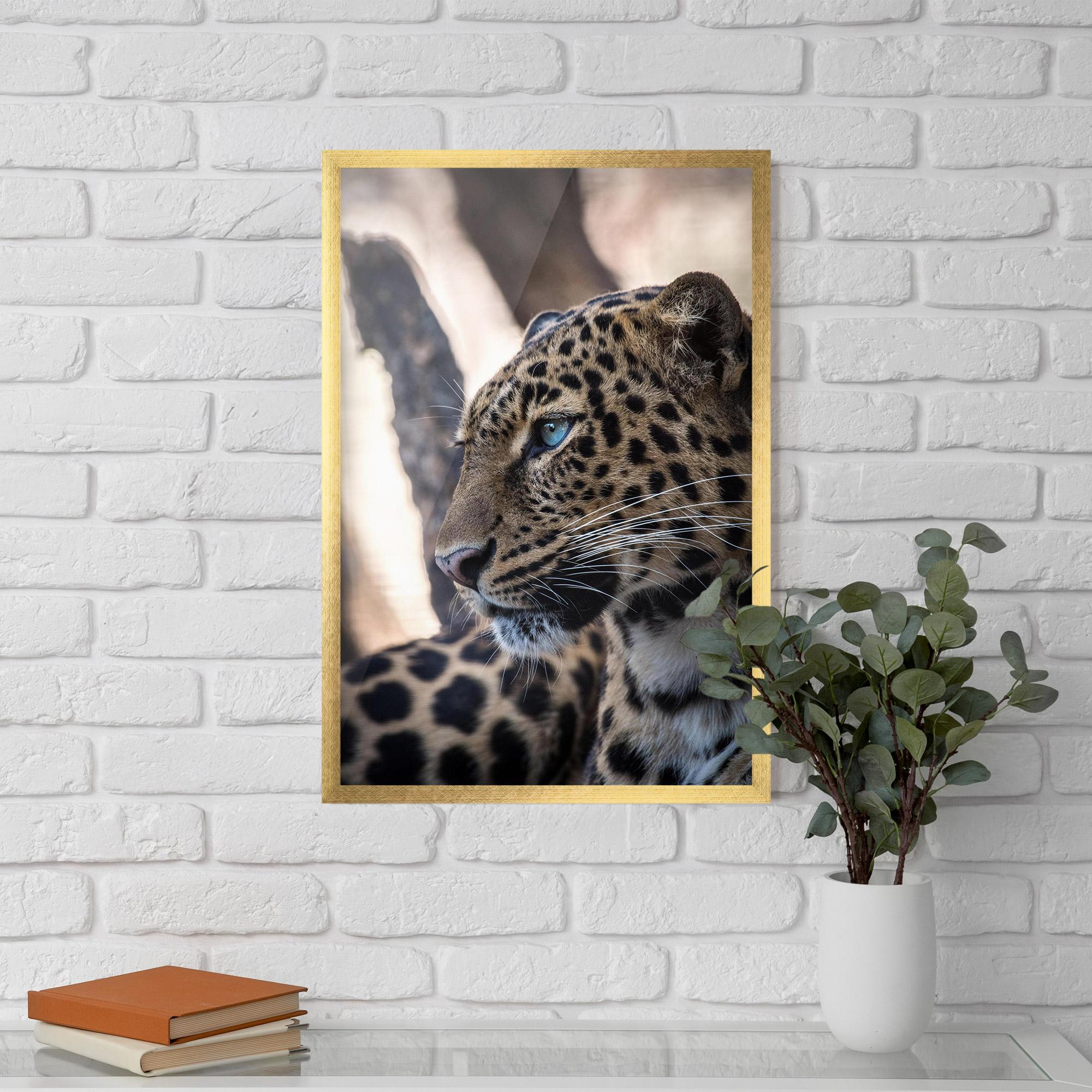 Plakat w Ramie Blue Tiger mockup 5