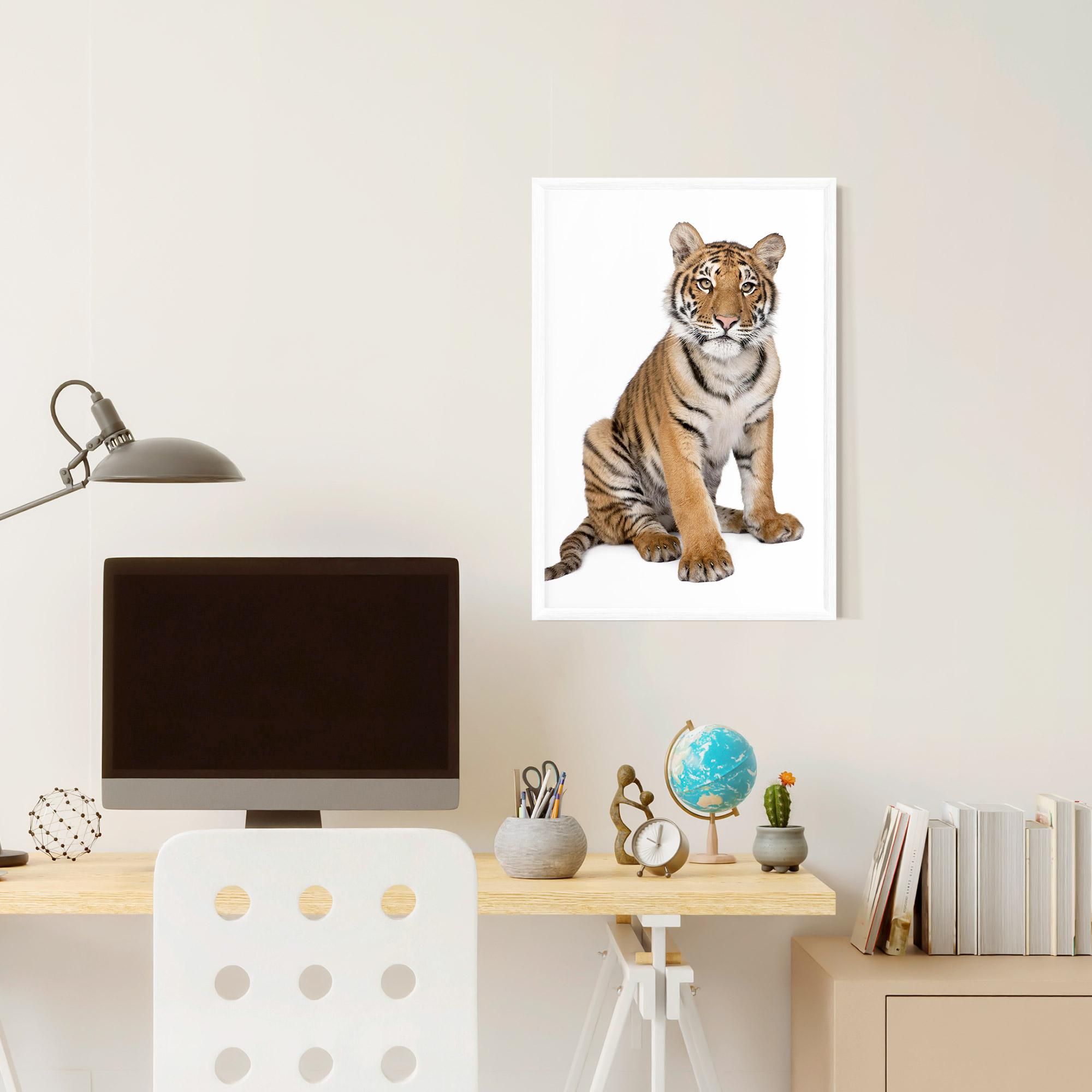 Plakat w Ramie Baby Tiger mockup 6