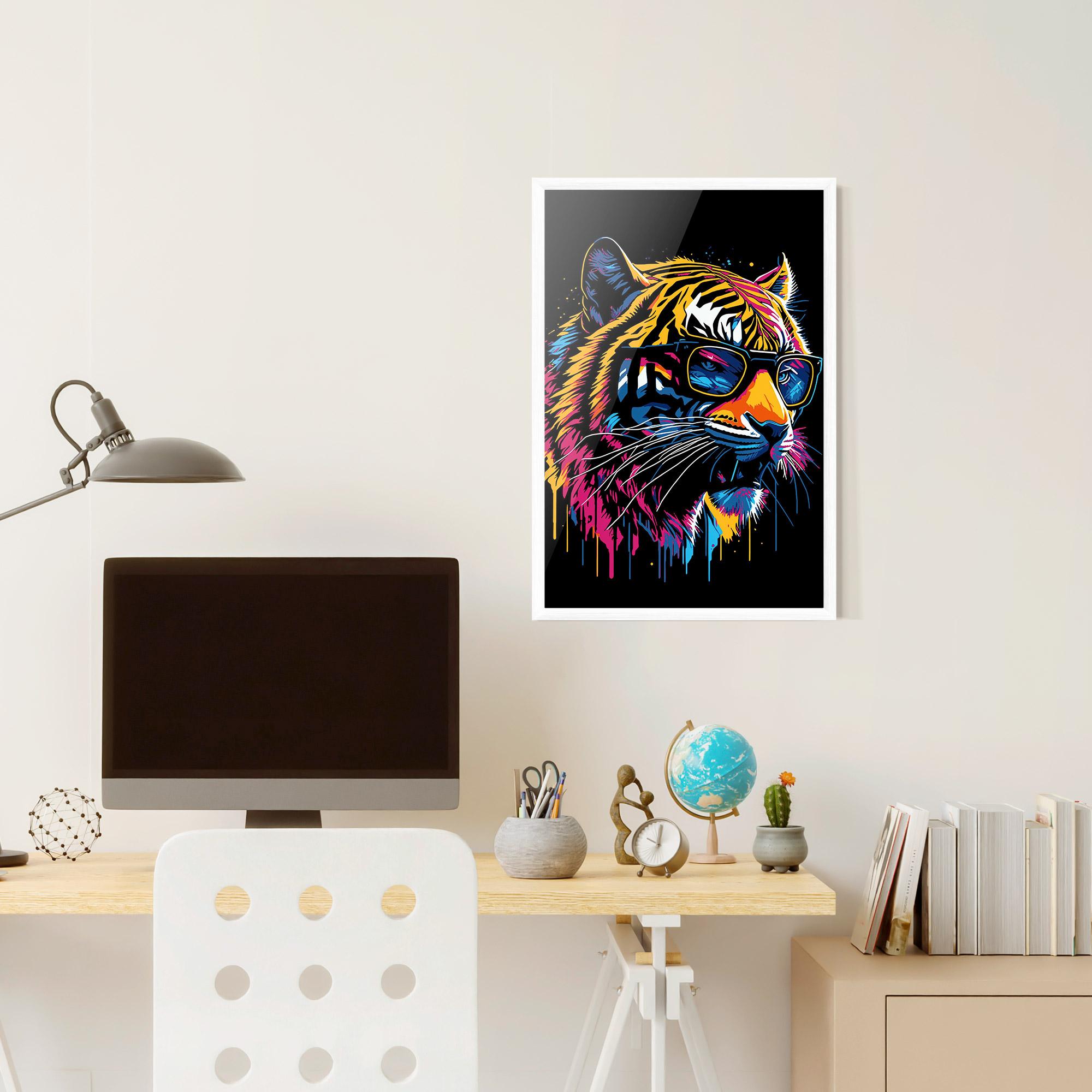 Plakat w Ramie Cool Tiger mockup 6