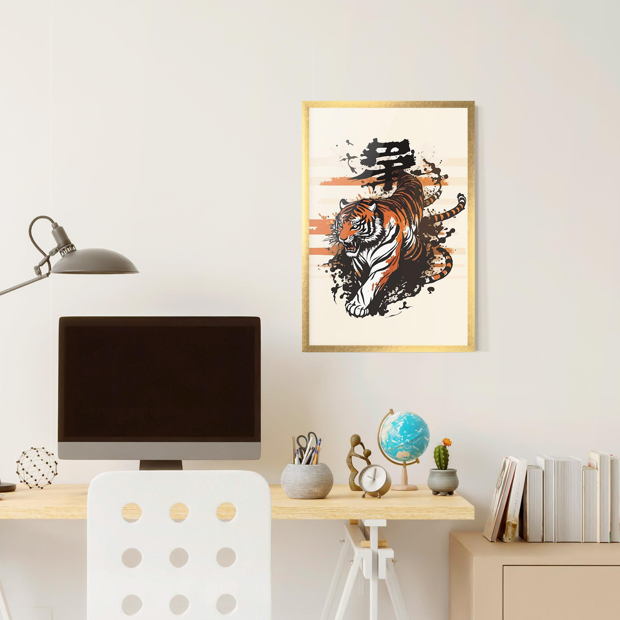 Plakat w Ramie Asiatic Tiger mockup 6