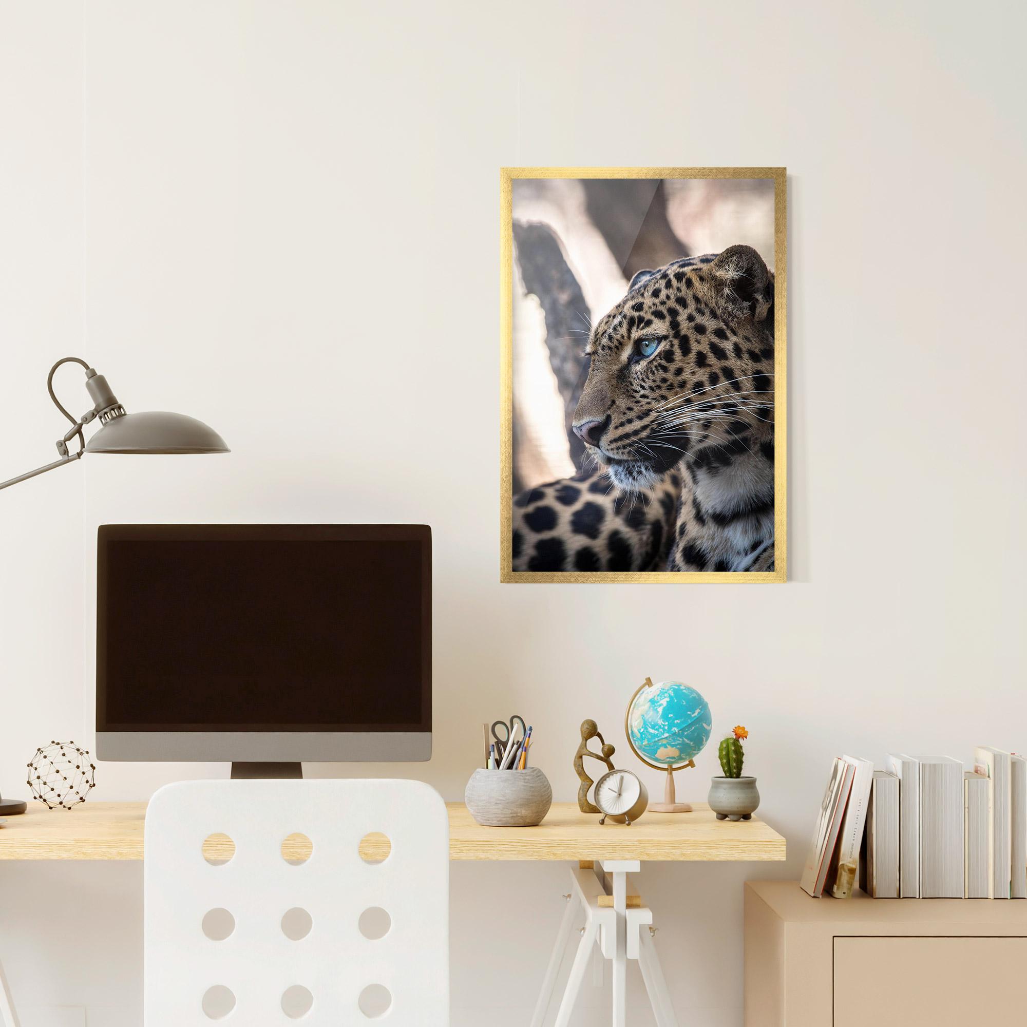 Plakat w Ramie Blue Tiger mockup 6