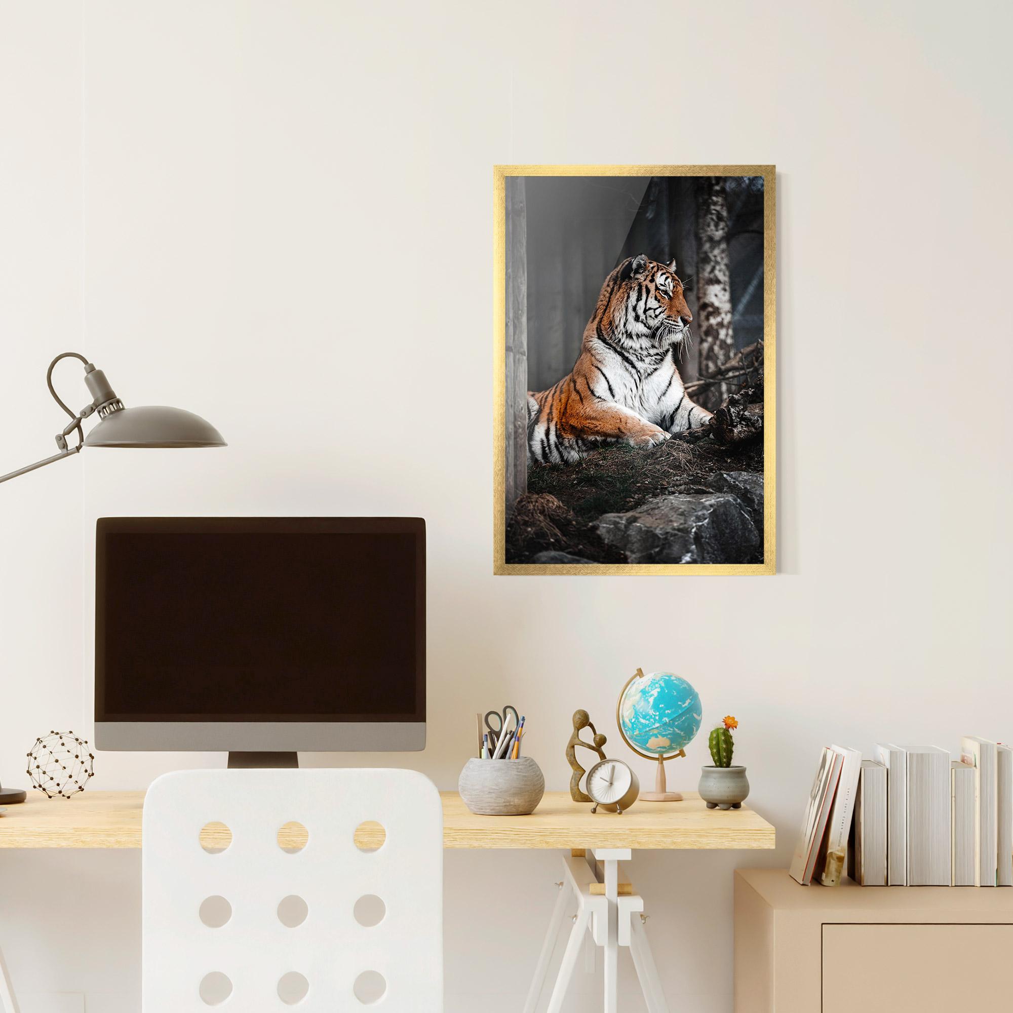 Plakat w Ramie Forest Tiger mockup 6