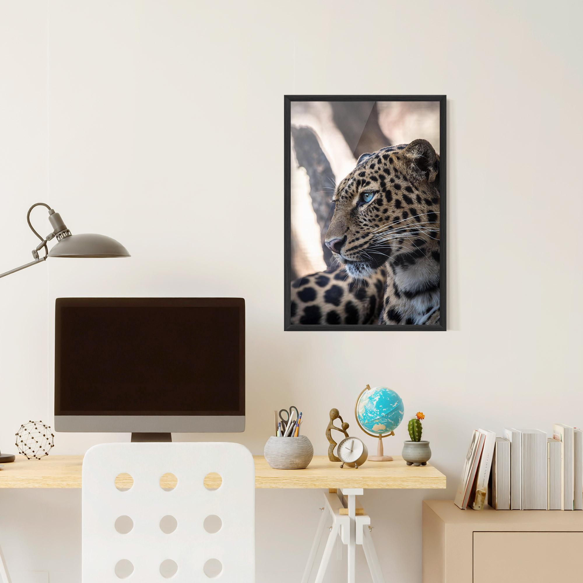 Plakat w Ramie Blue Tiger mockup 6