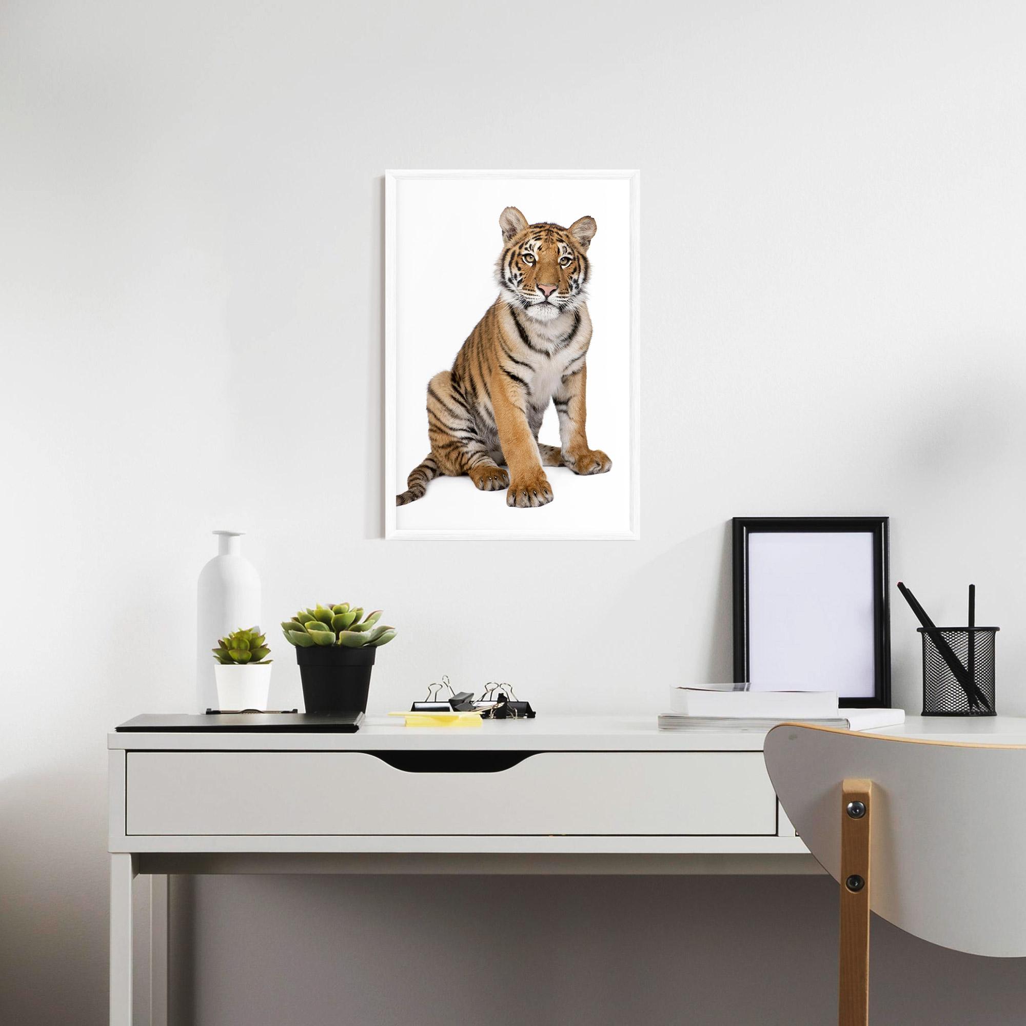 Plakat w Ramie Baby Tiger mockup 7