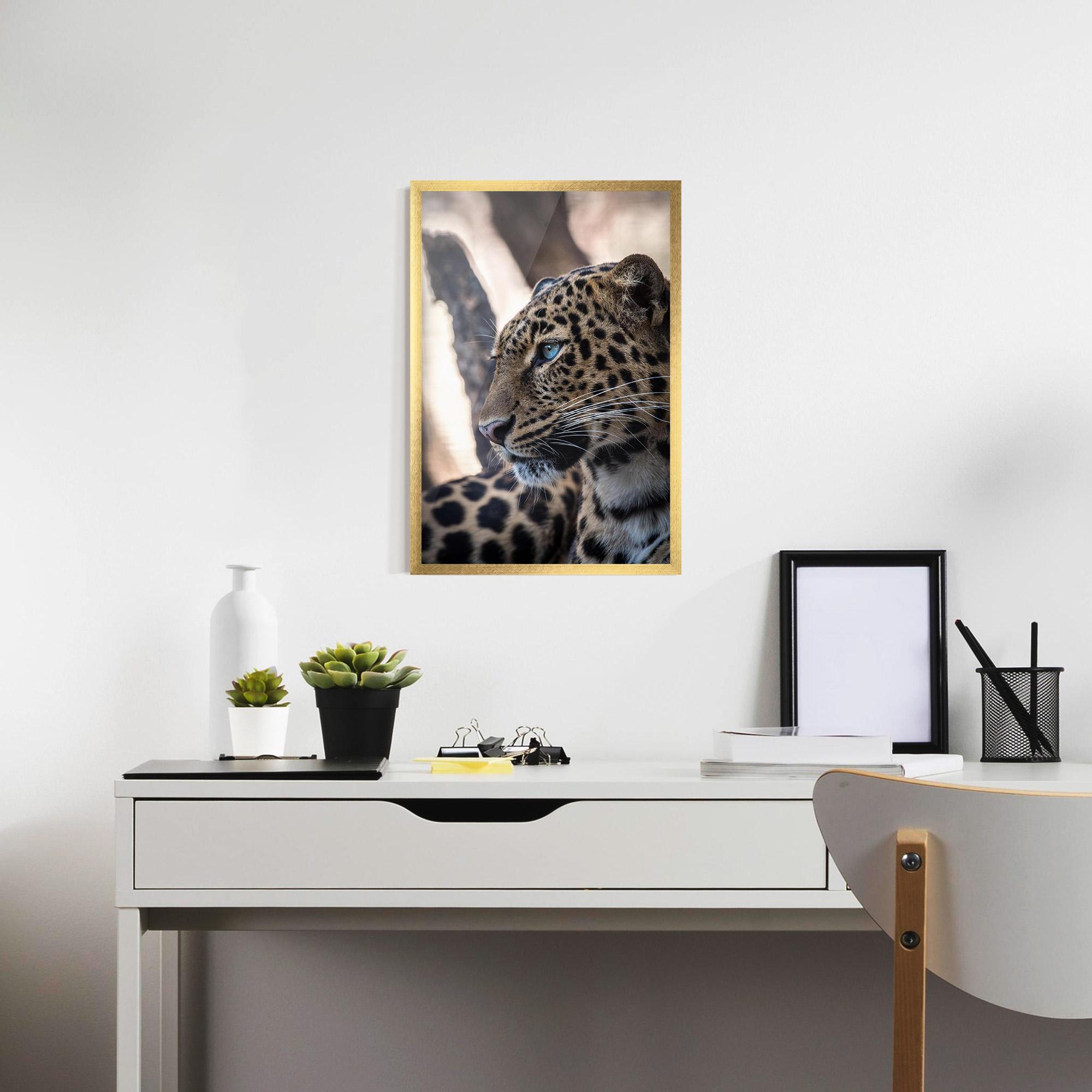 Plakat w Ramie Blue Tiger mockup 7