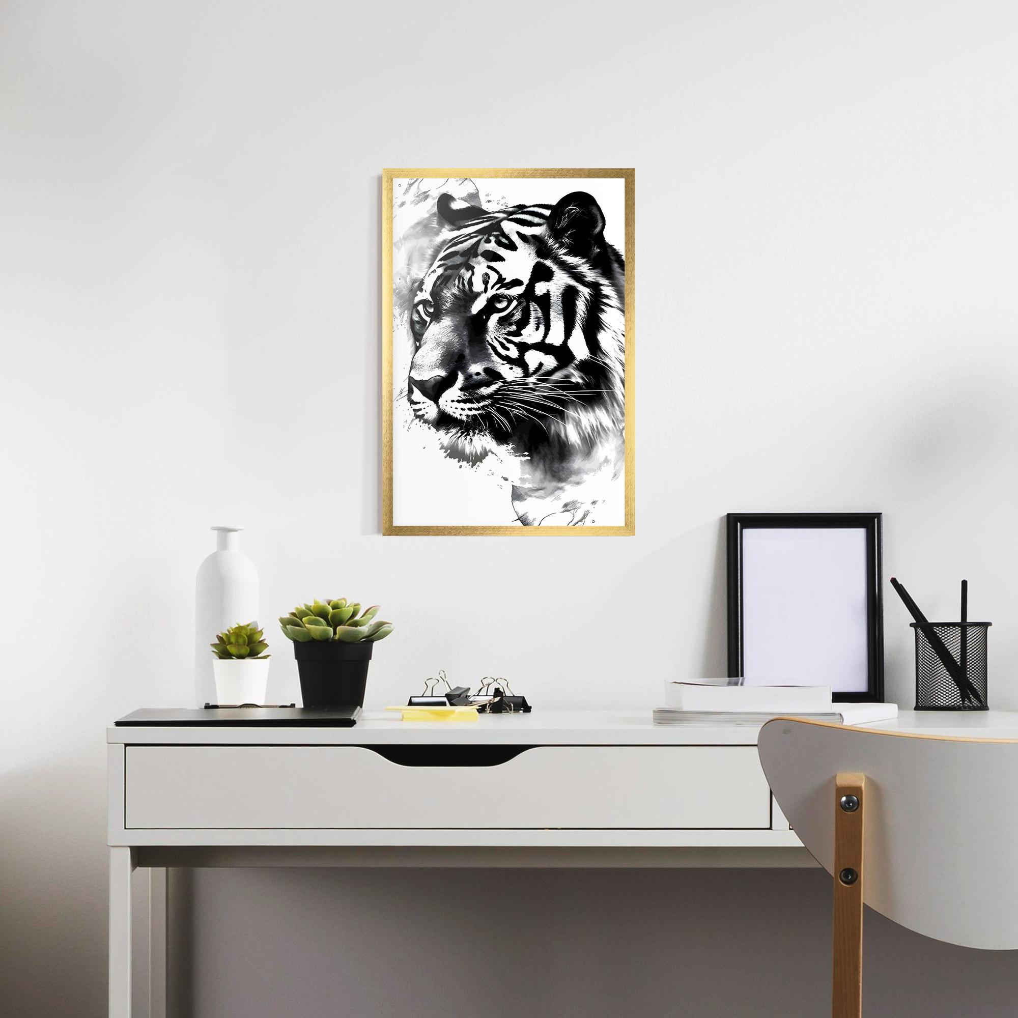 Plakat w Ramie Wonderful Tiger mockup 7