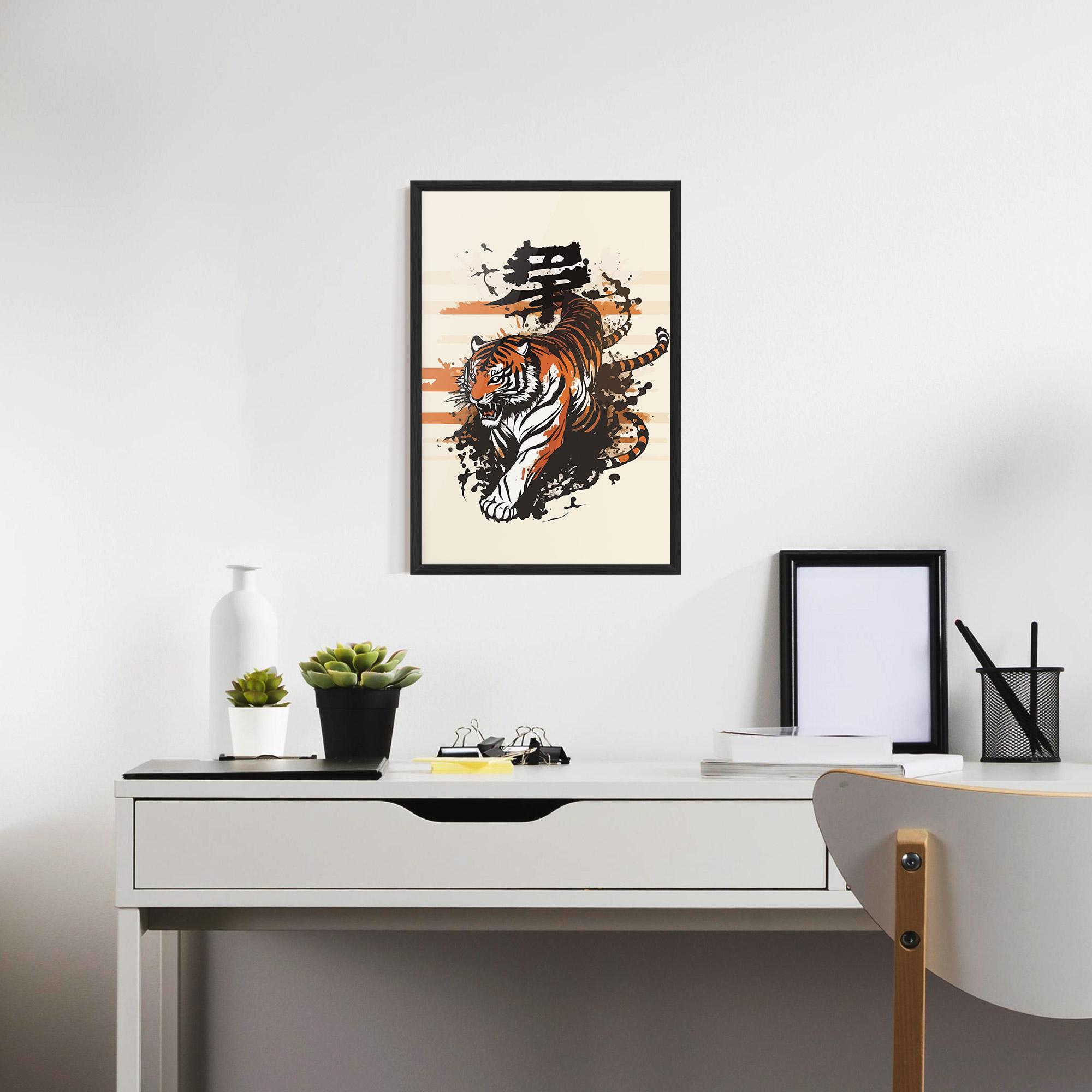 Plakat w Ramie Asiatic Tiger mockup 7