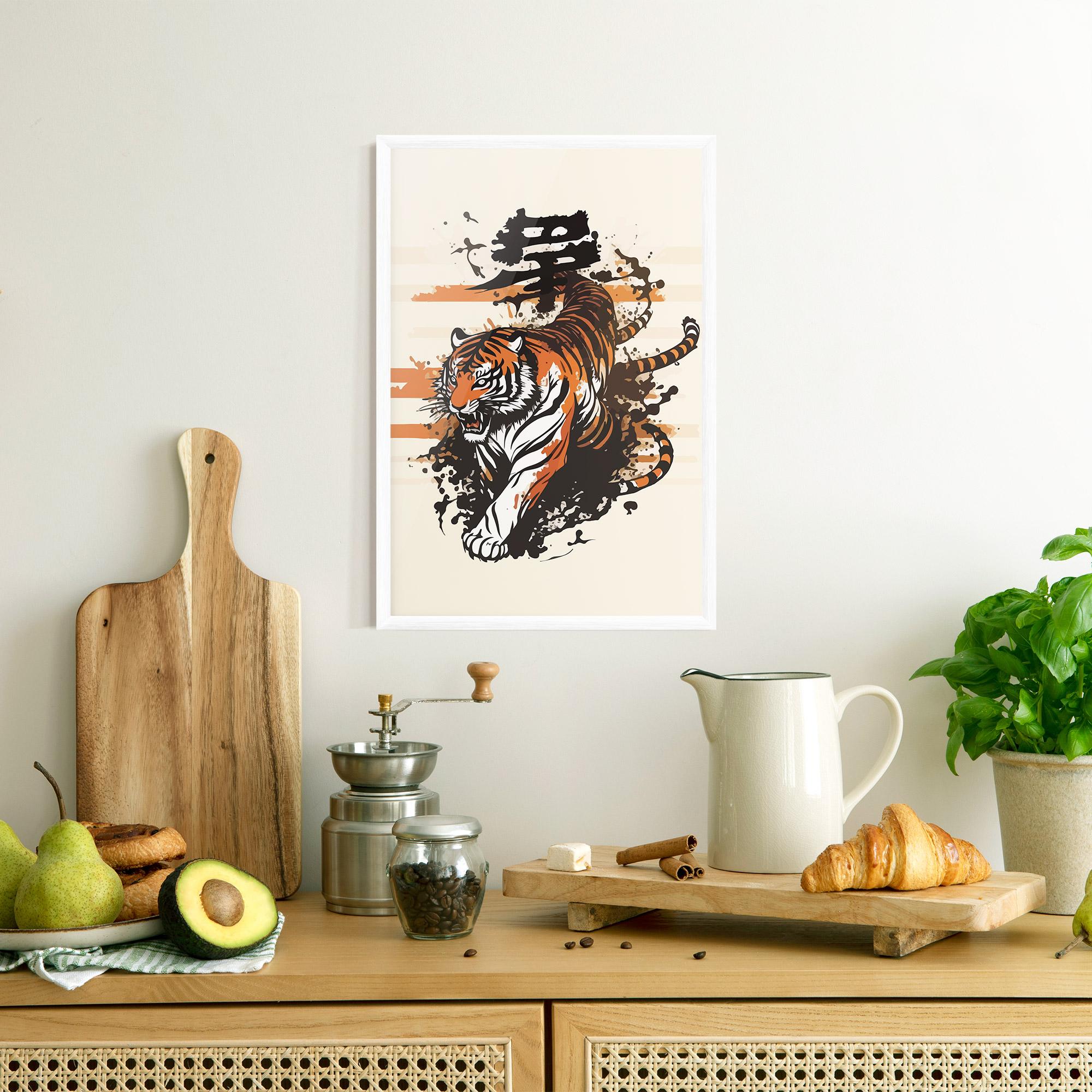 Plakat w Ramie Asiatic Tiger mockup 8