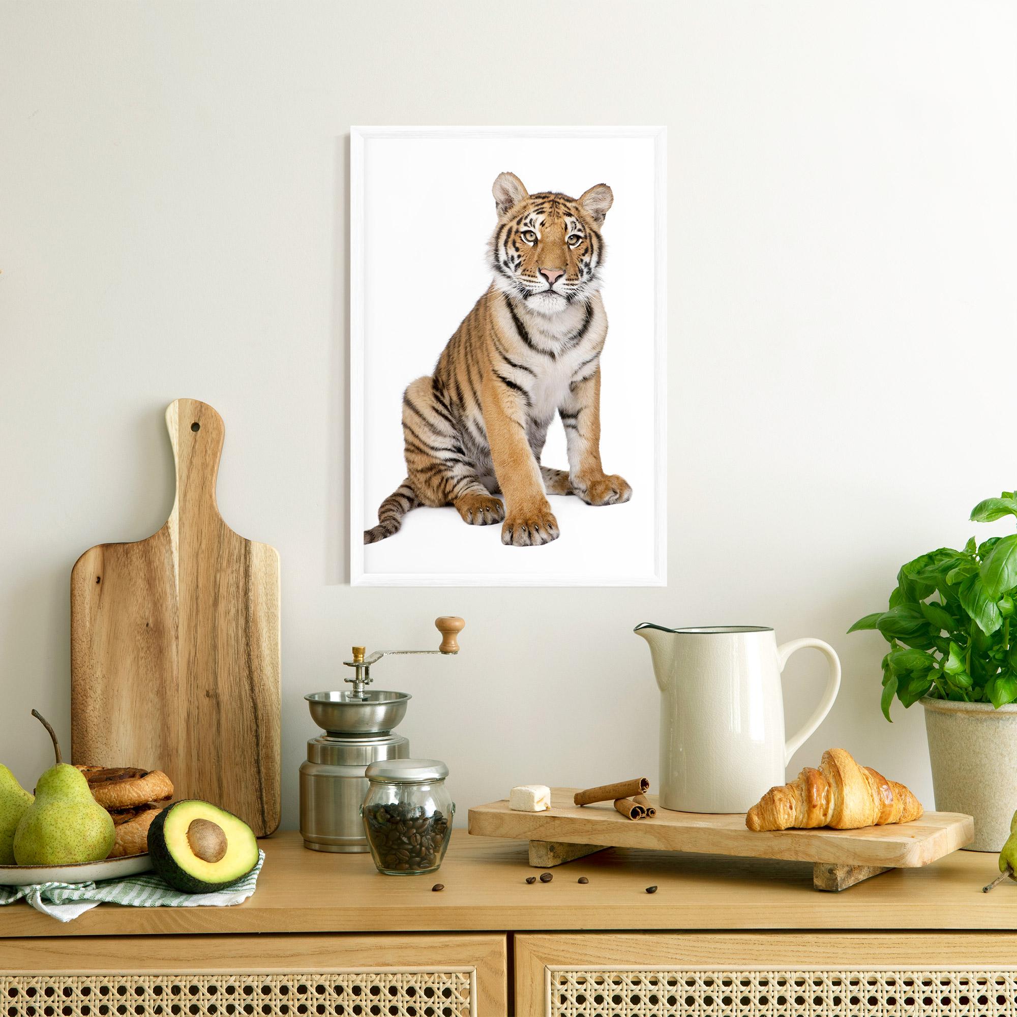 Plakat w Ramie Baby Tiger mockup 8