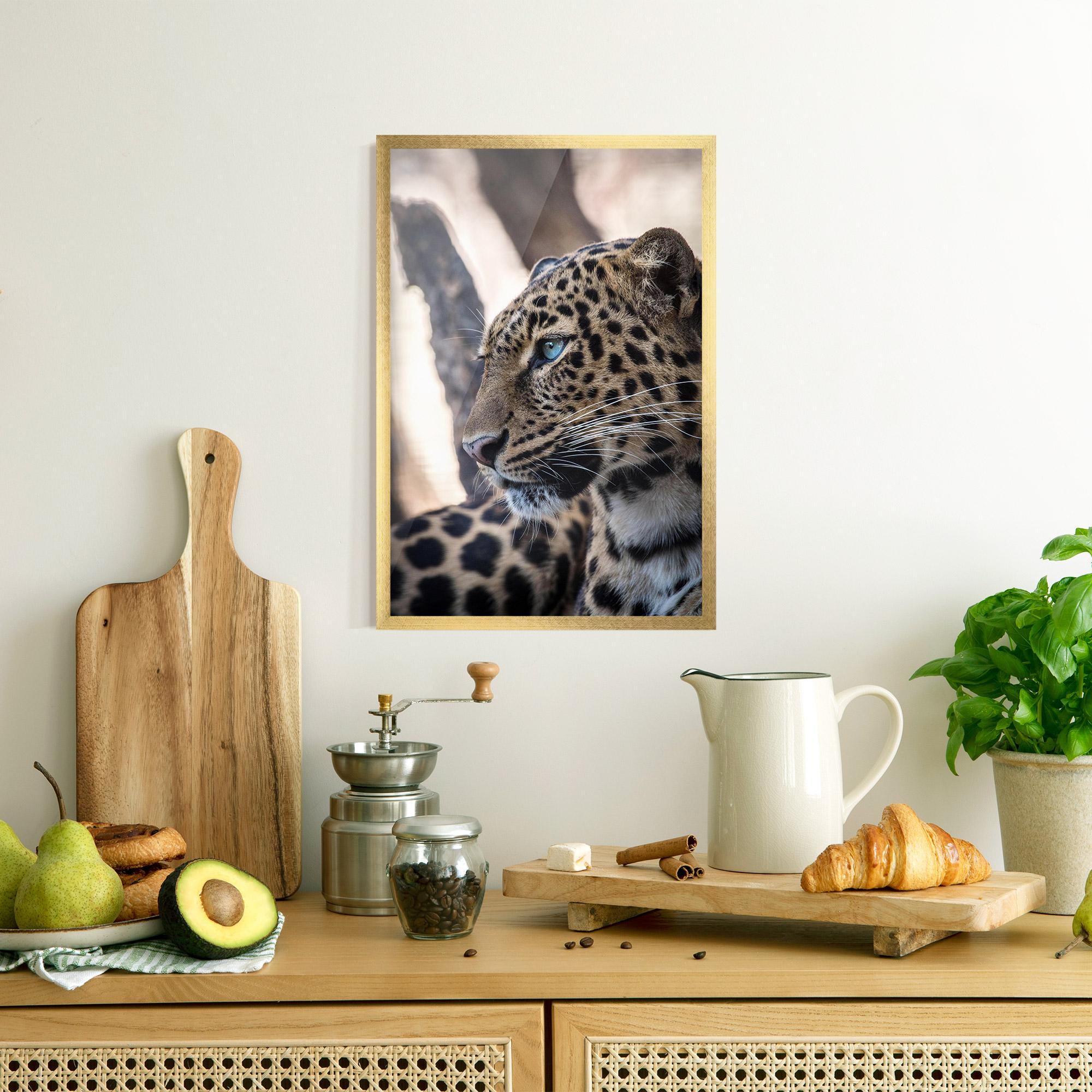 Plakat w Ramie Blue Tiger mockup 8