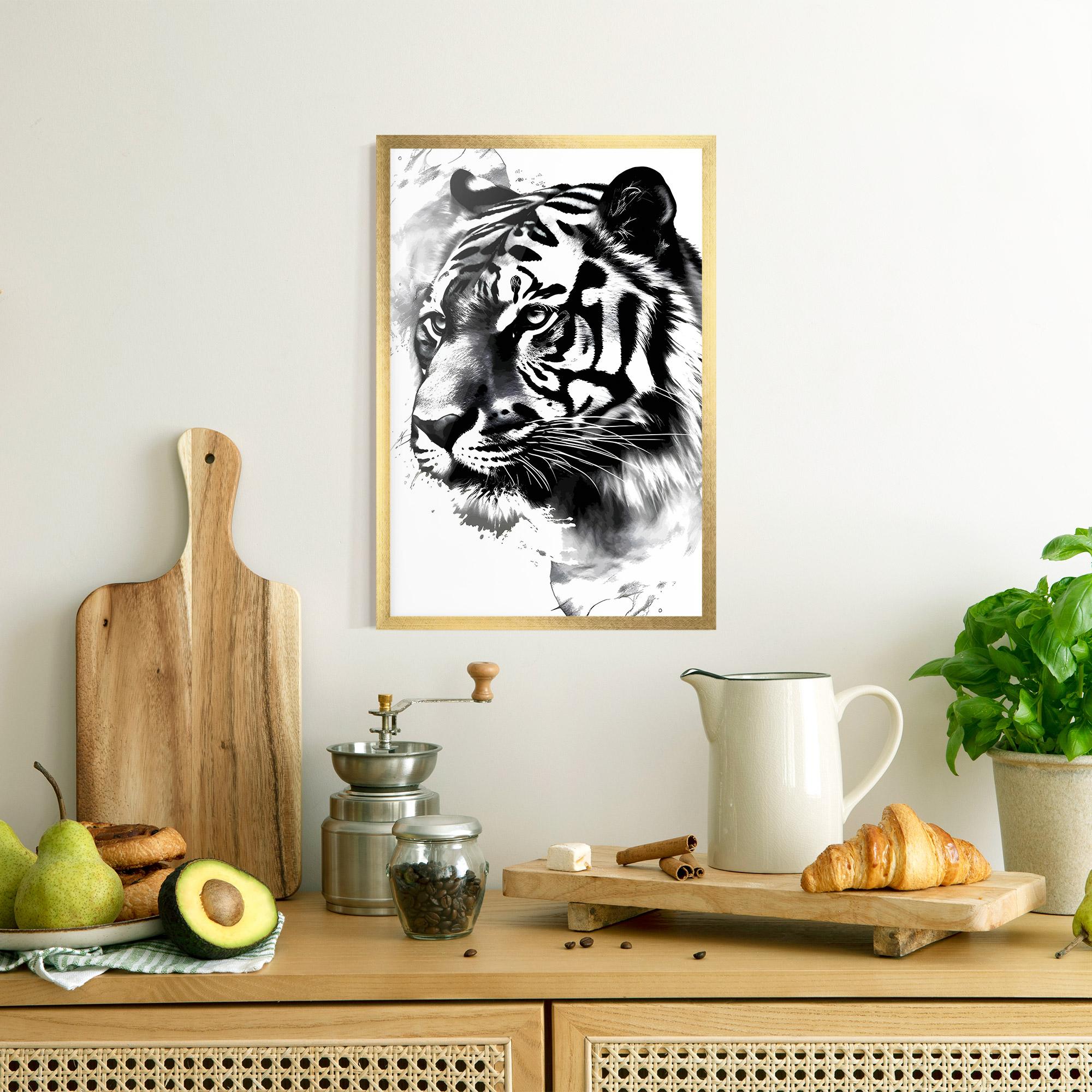 Plakat w Ramie Wonderful Tiger mockup 8