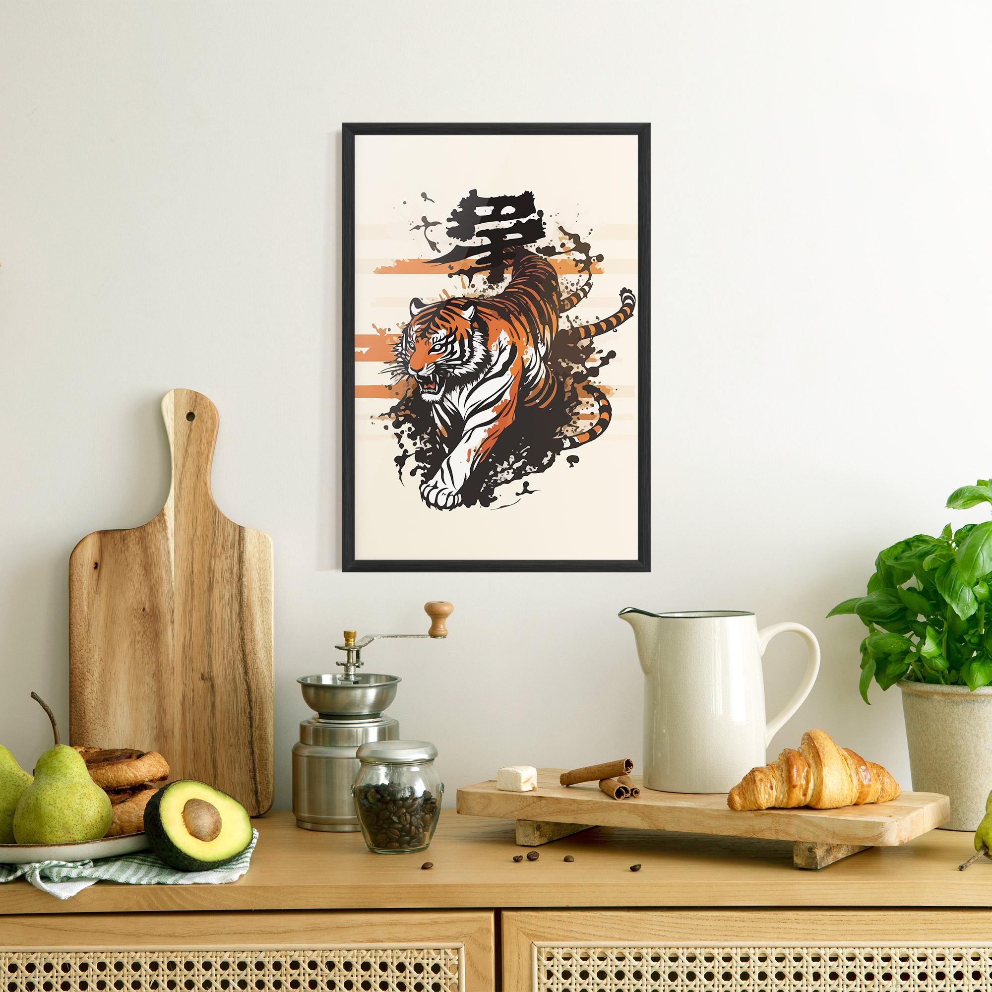 Plakat w Ramie Asiatic Tiger mockup 8