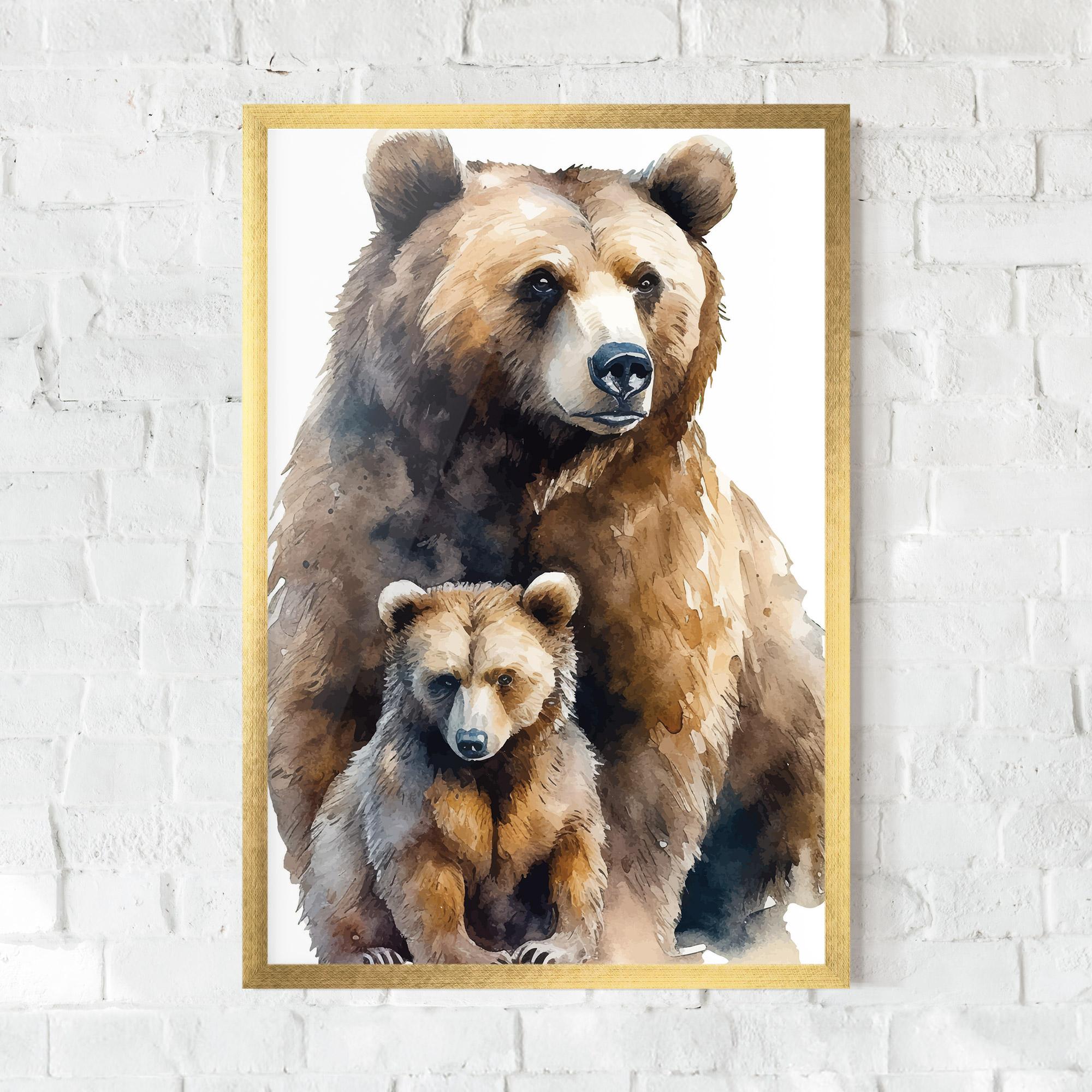 Plakat w Ramie Mama Bear mockup 0