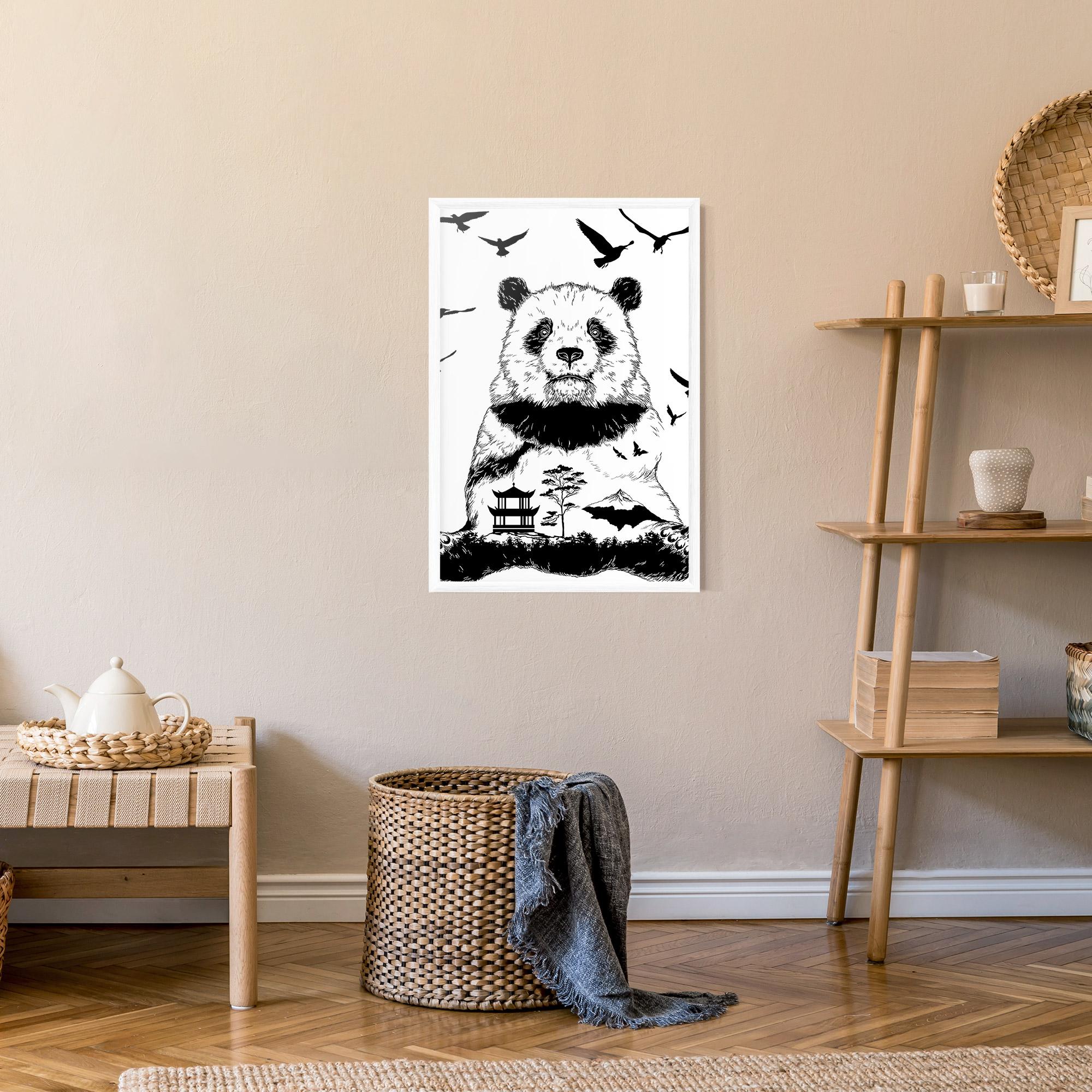 Plakat w Ramie Panda Bear mockup 9