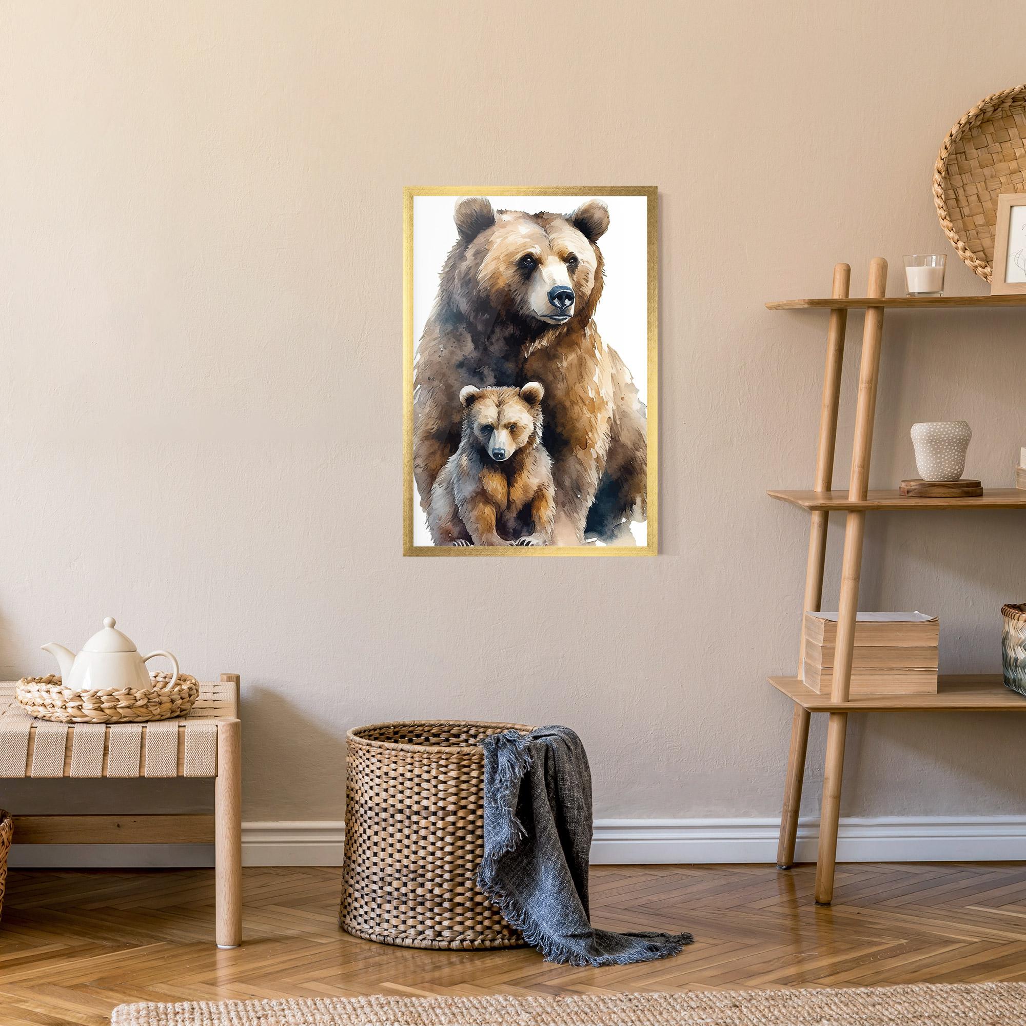 Plakat w Ramie Mama Bear mockup 9