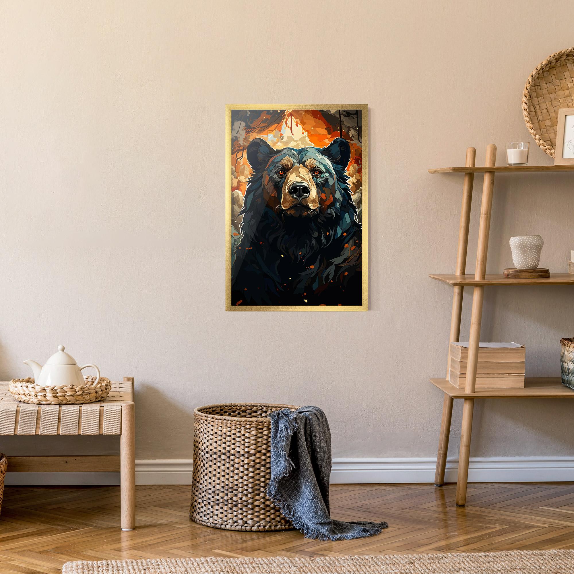 Plakat w Ramie Pretty Bear Art mockup 9