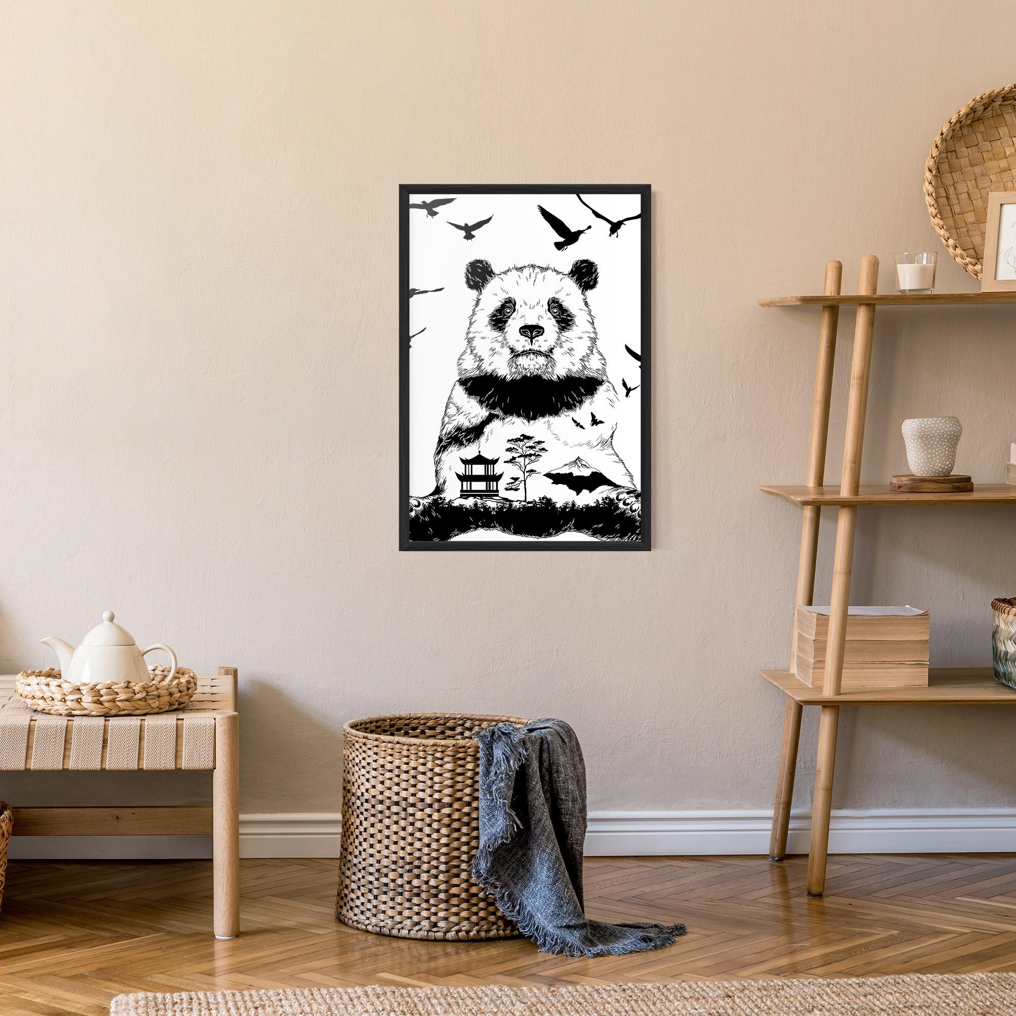 Plakat w Ramie Panda Bear mockup 9