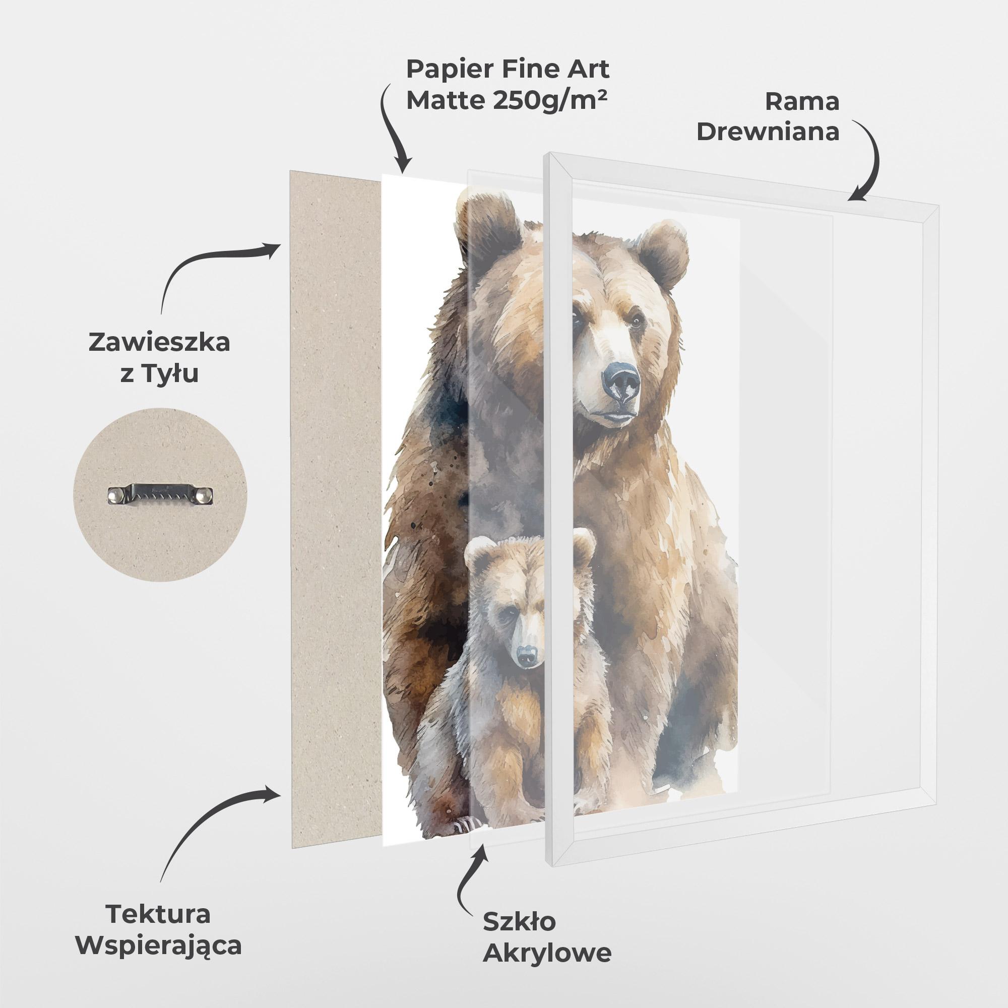 Plakat w Ramie Mama Bear mockup 1